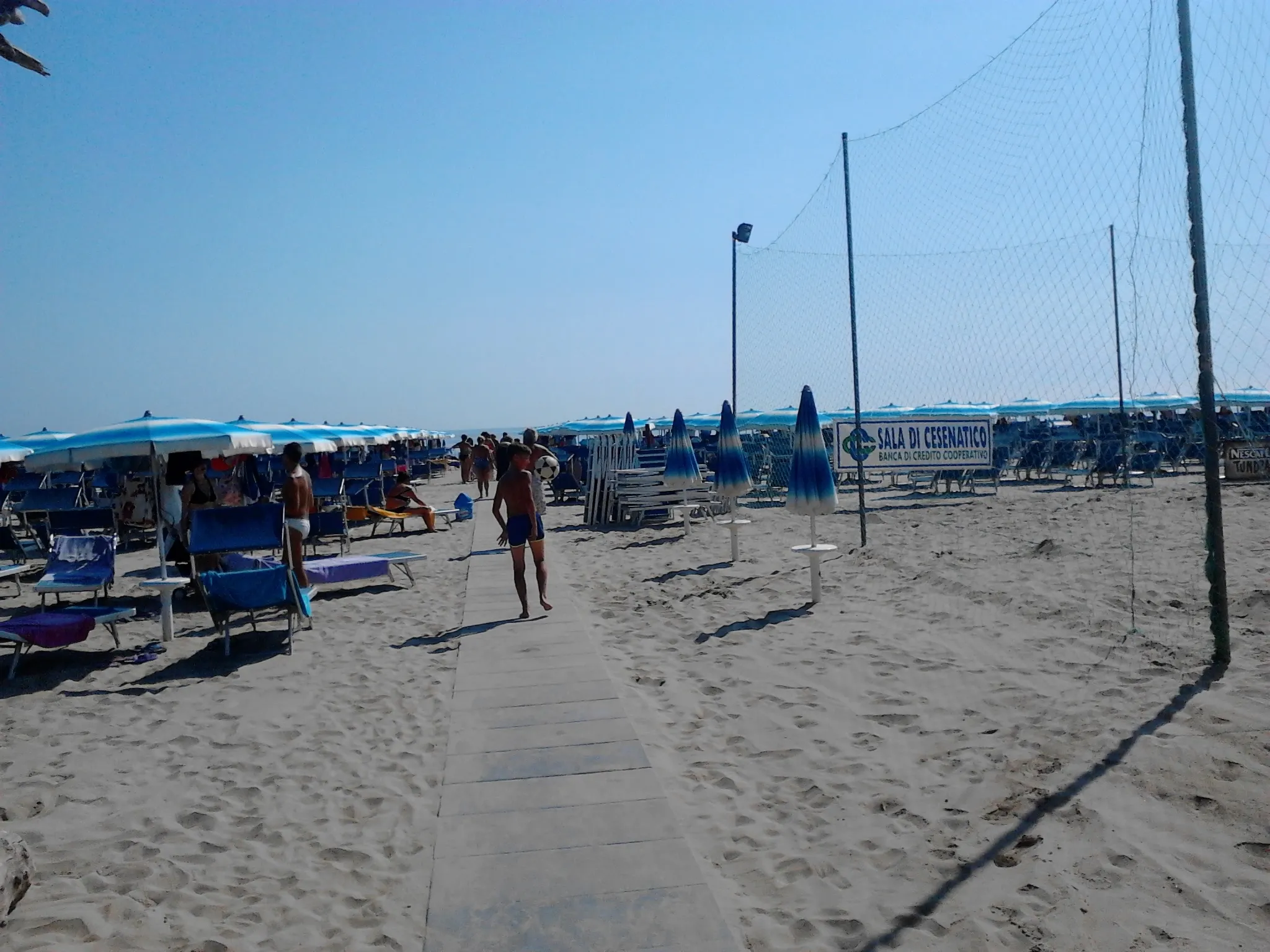 Photo showing: The beach in Pinarella of Cervia ITALY