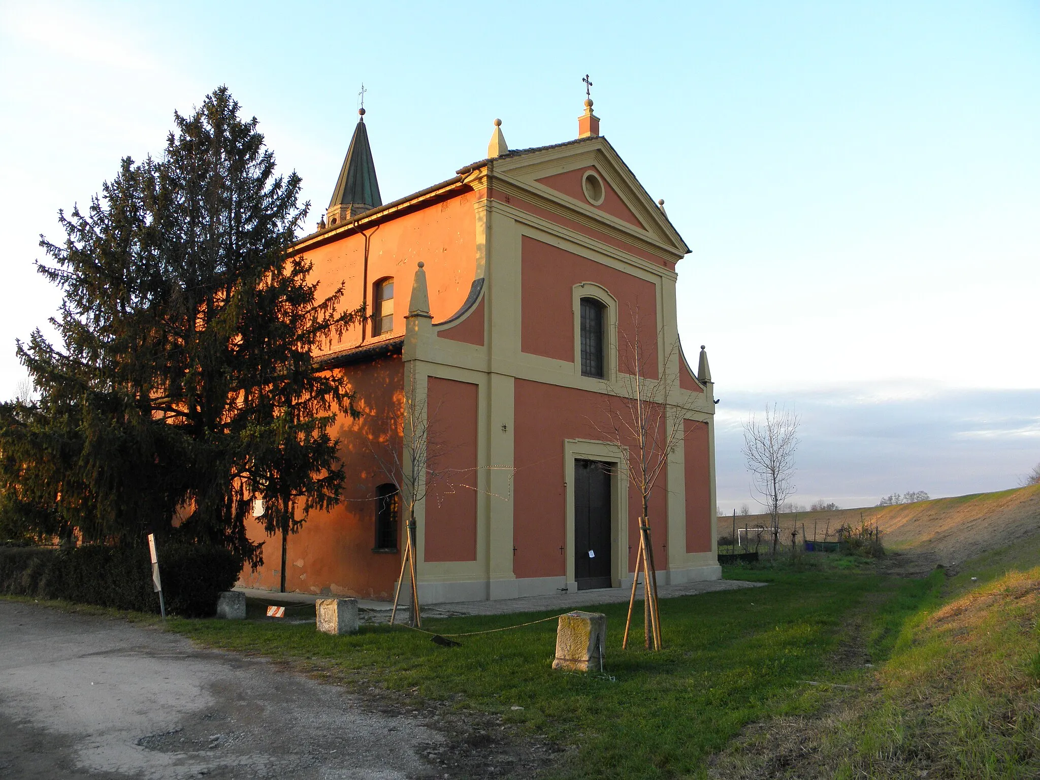 Photo showing: Bonconvento, frazione di Sala Bolognese: la chiesa parrocchiale di San Biagio a Bonconvento (XVIII secolo).