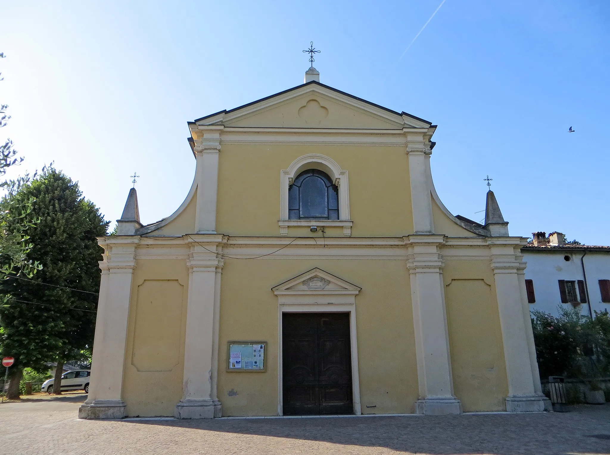 Photo showing: Chiesa di San Lorenzo (Tortiano, Montechiarugolo) - facciata