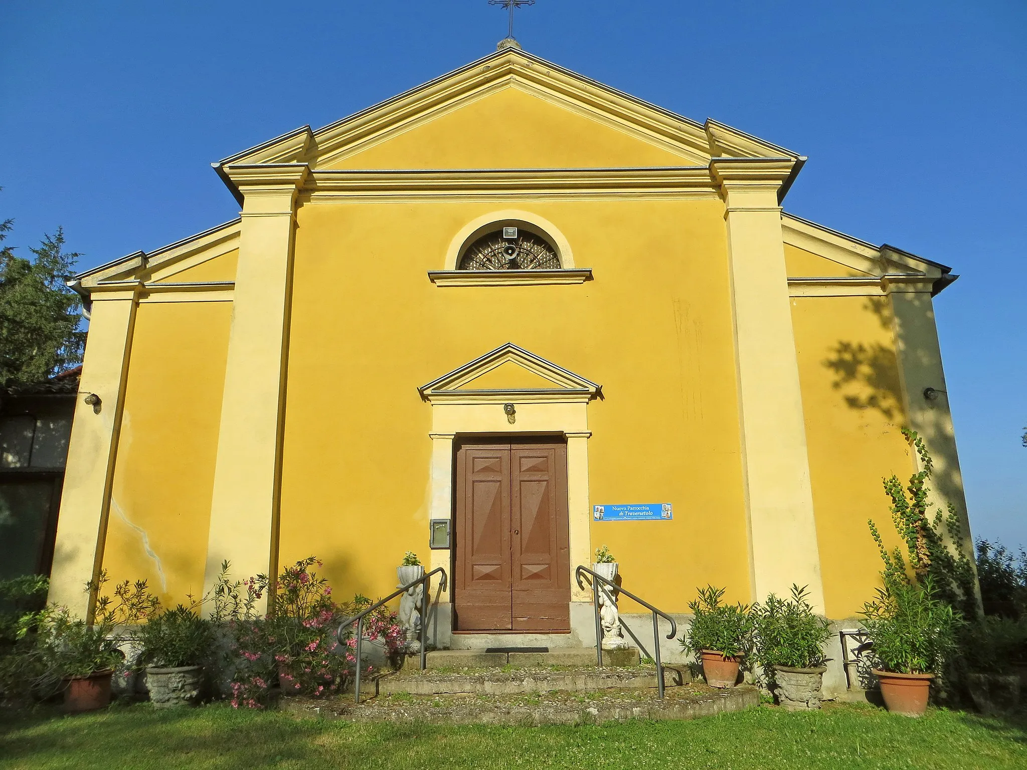 Photo showing: Chiesa di San Nicolò (Cazzola, Traversetolo) - facciata