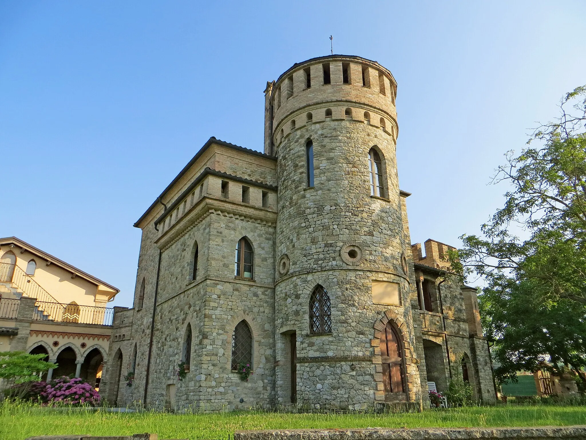 Photo showing: Villa Magnani (Mamiano, Traversetolo) - castelletto neogotico