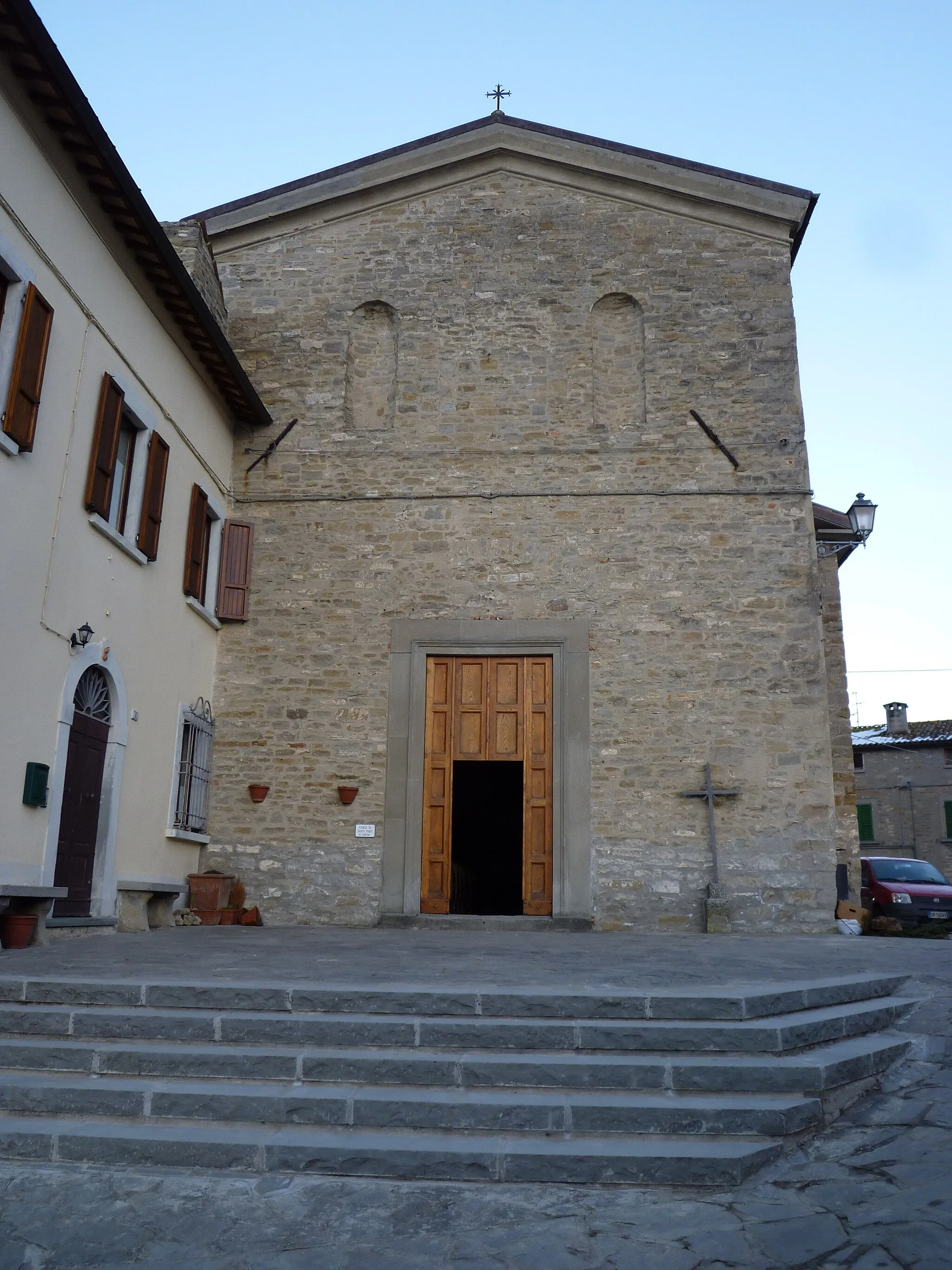 Photo showing: The pieve of Santa Maria in Girone in Portico di Romagna, in the province of Forlì-Cesena, Emilia-Romagna