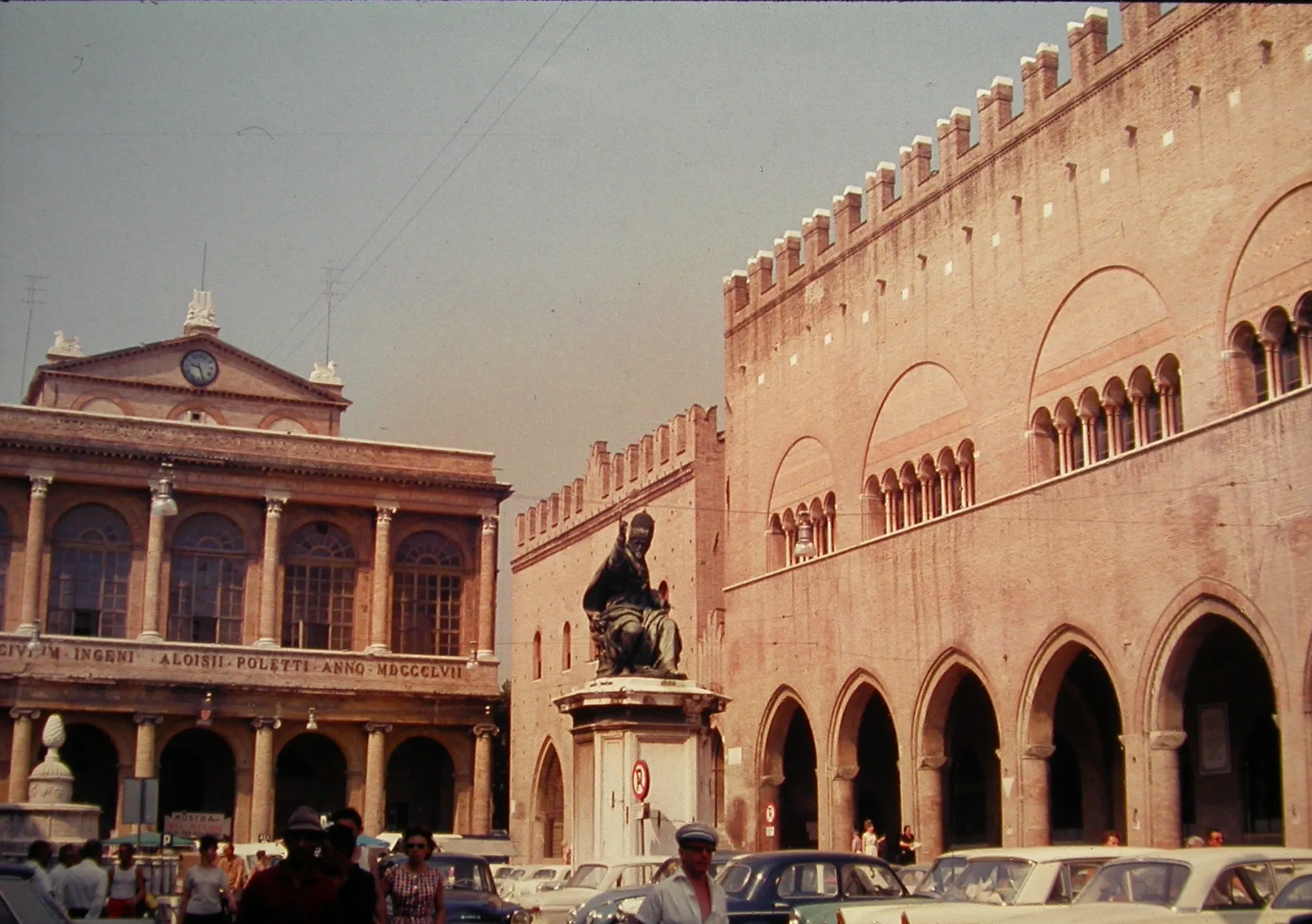 Photo showing: 1963, Piazza Cavour was still a parking...