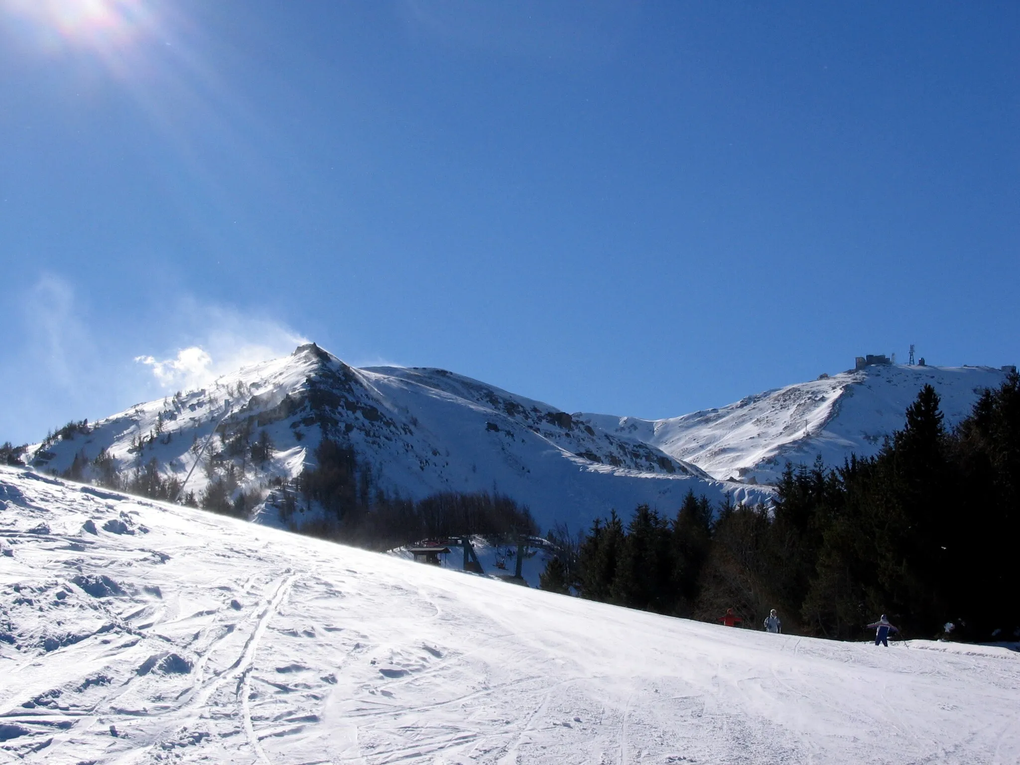 Photo showing: Monte Cimone, Appennini, Italy. La cresta di gallo d'inverno.