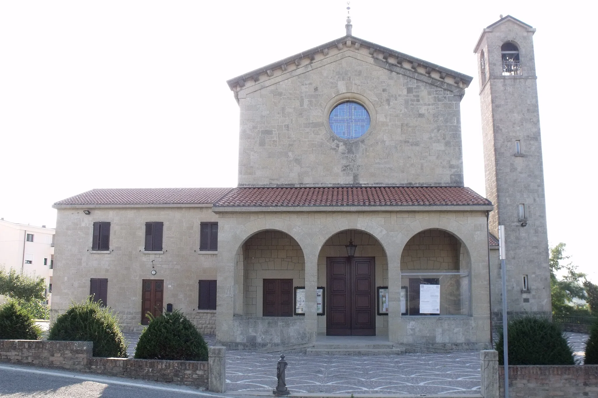 Photo showing: Church in Chiesanuova (San Marino), build by Gino Zani 1961