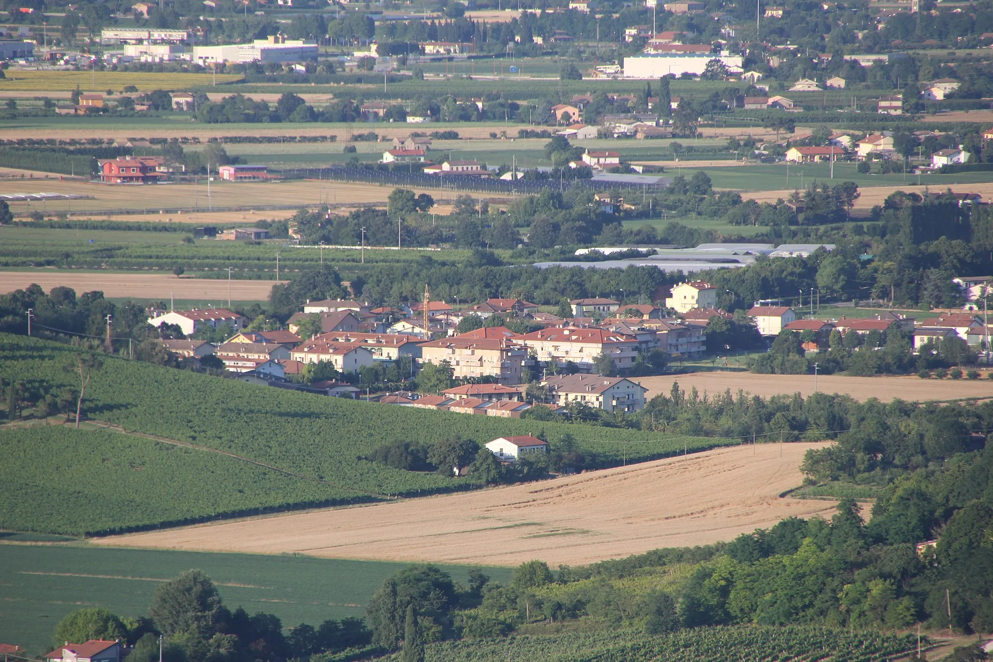 Photo showing: Bertinoro, frazione Capocolle, panorama