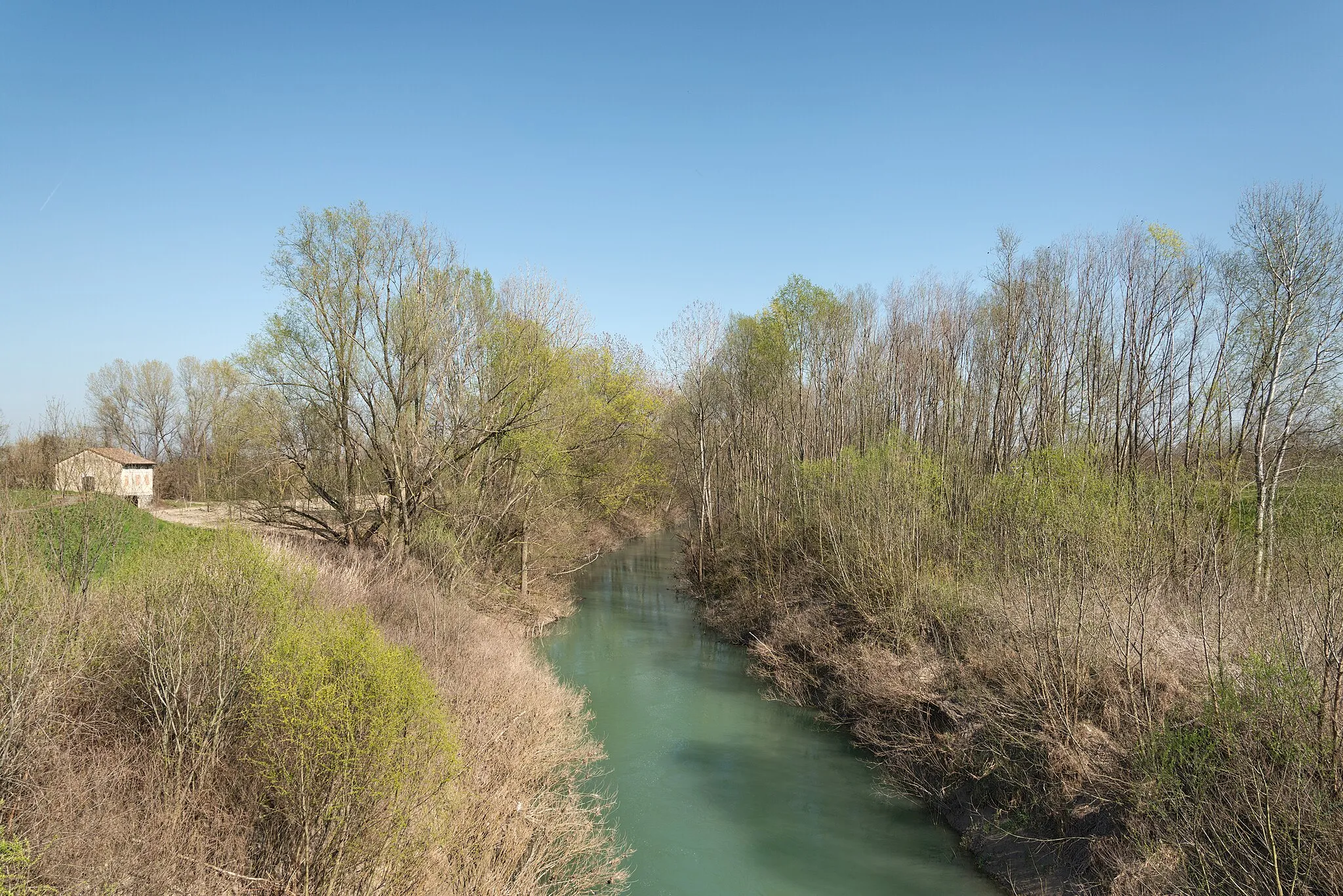 Photo showing: Torrente Enza - Coenzo, Sorbolo Mezzani, Parma, Italia