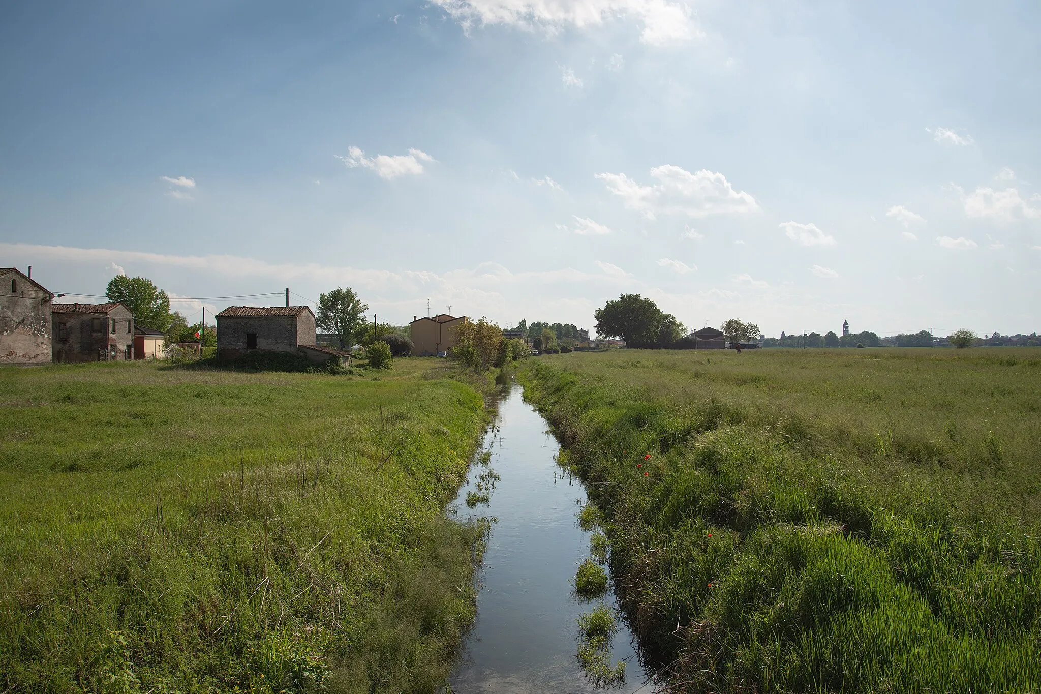 Photo showing: Canale Po Vecchio - Luzzara, Reggio Emilia, Italia