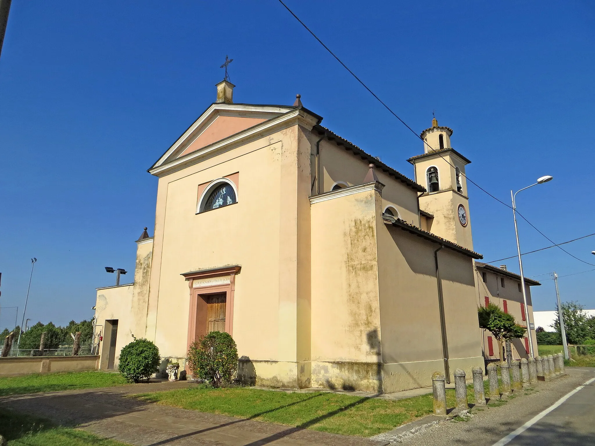 Photo showing: Chiesa di San Vitale (Lemignano, Collecchio) - facciata e lato sud