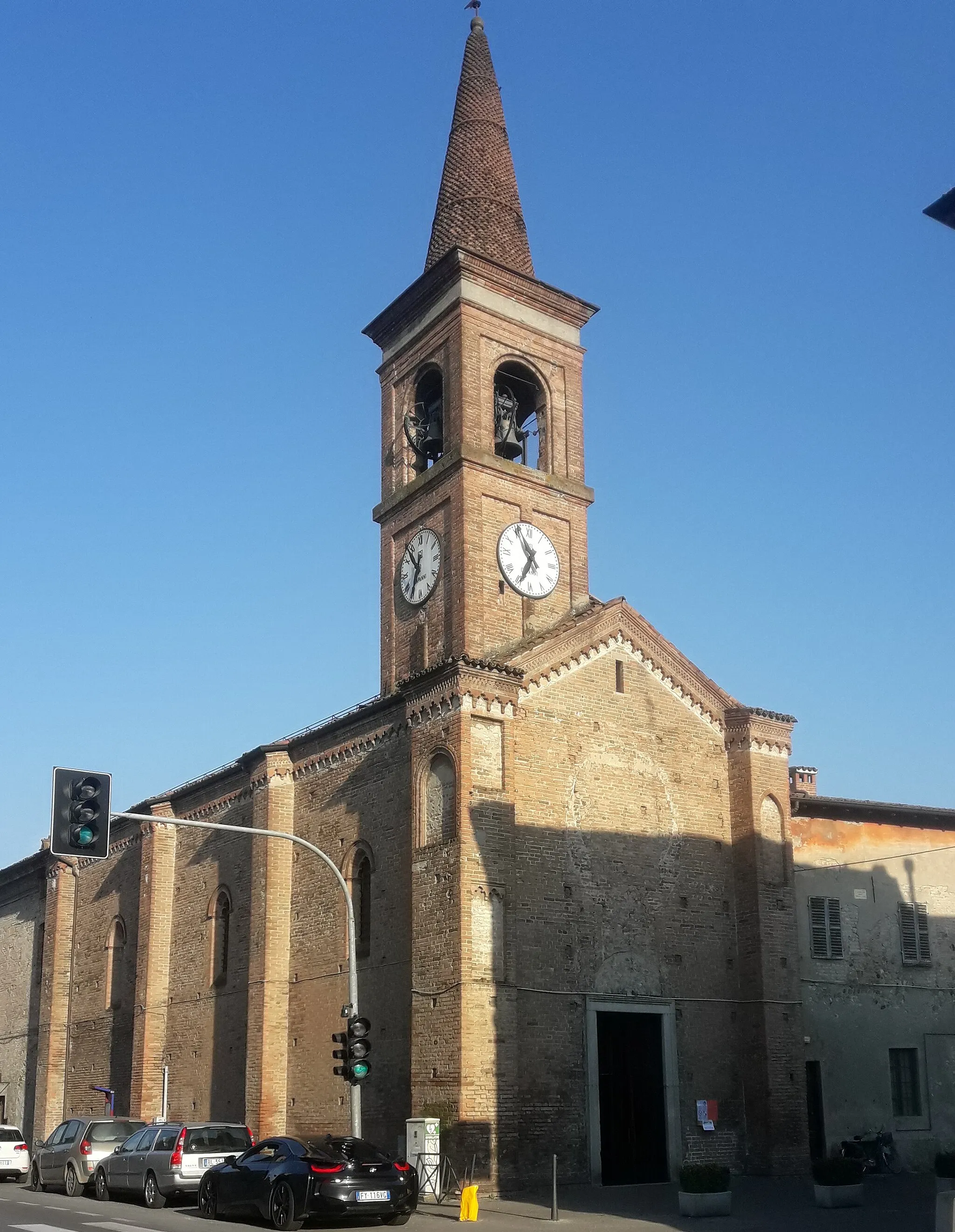 Photo showing: The church of Saint Anthony Abbot, located in Sant'Antonio a Trebbia, municipality of Piacenza, Italy
