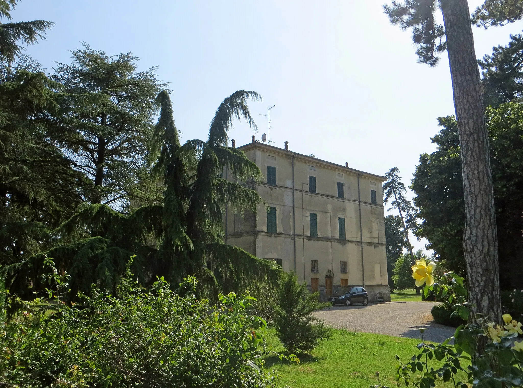 Photo showing: Villa Mutti (Vigatto, Parma) - lato nord