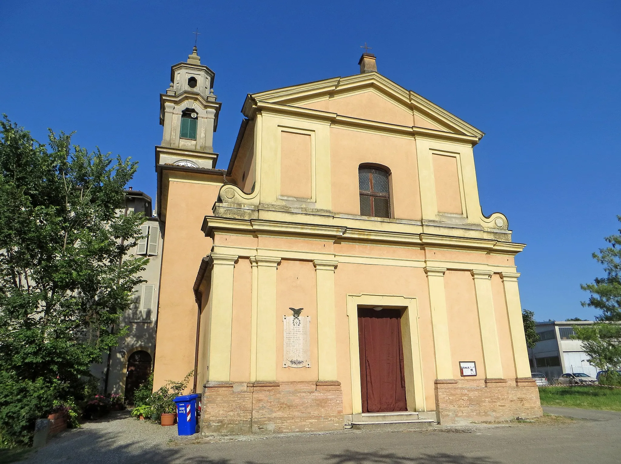 Photo showing: Chiesa di San Martino (San Martino Sinzano, Collecchio) - facciata e campanile