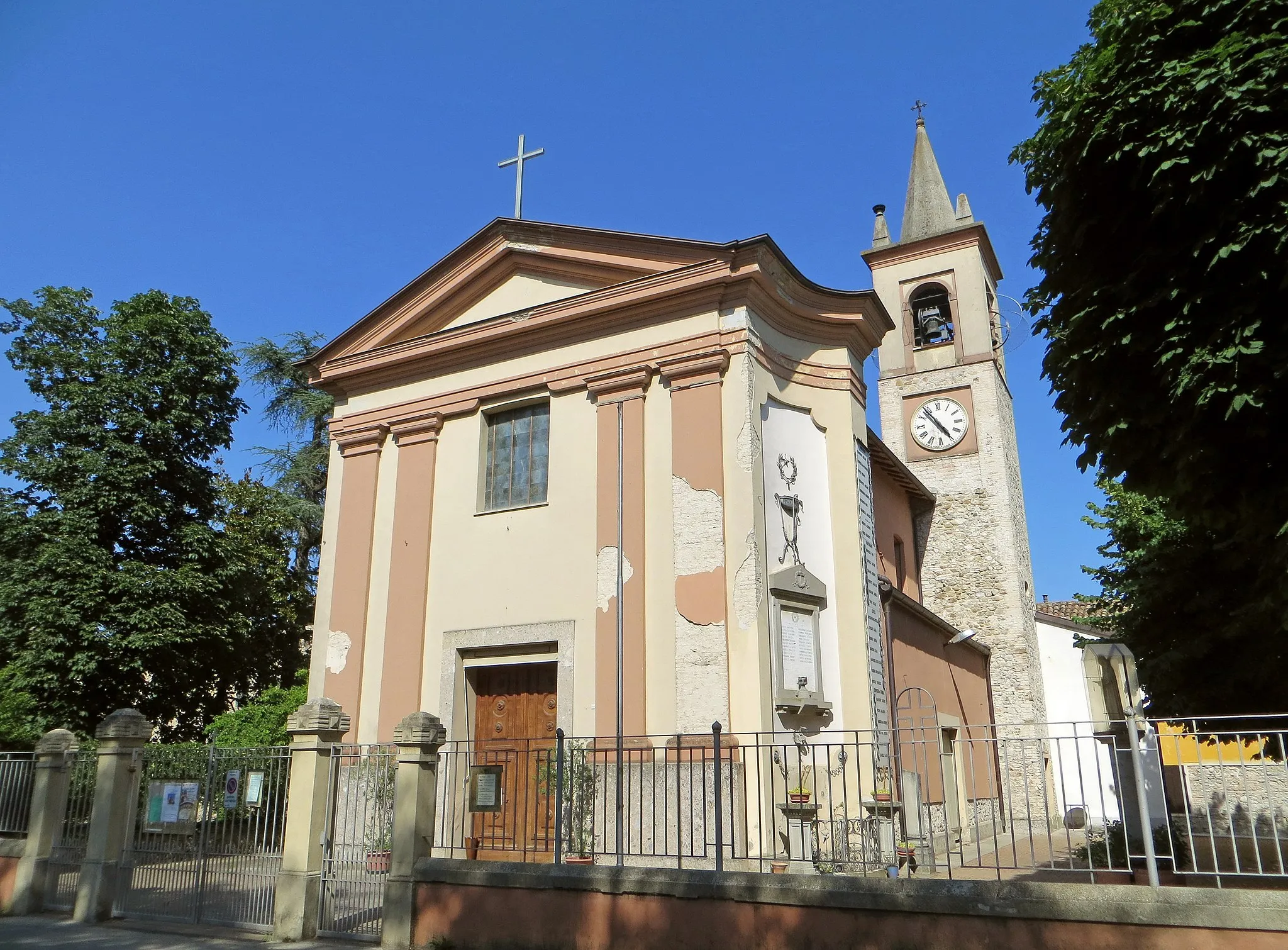 Photo showing: Chiesa di San Donnino (Panocchia, Parma) - facciata e lato sud