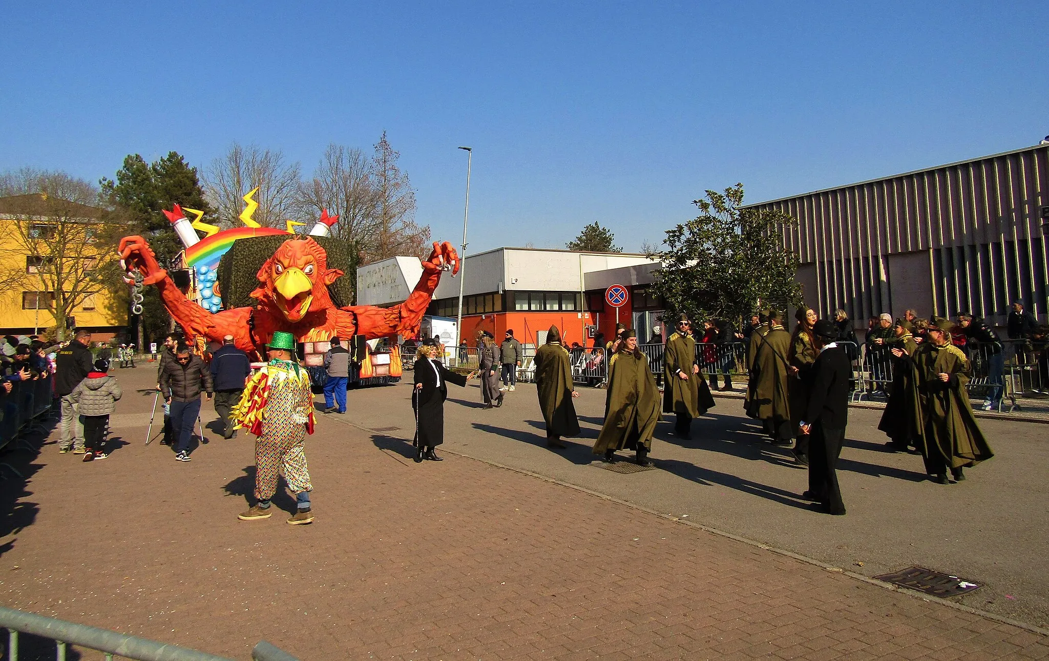 Photo showing: Carnival of San Matteo della Decima (Carnevale di Decima) 2023 Emilia-Romagna, Italy - society Cino
