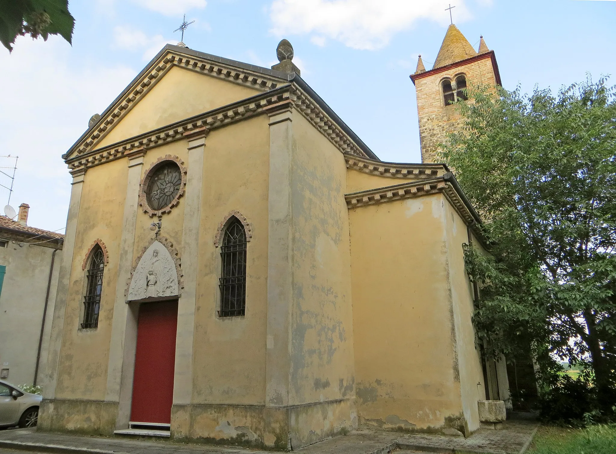 Photo showing: Chiesa di San Donato (San Donato, Parma) - facciata e lato sud