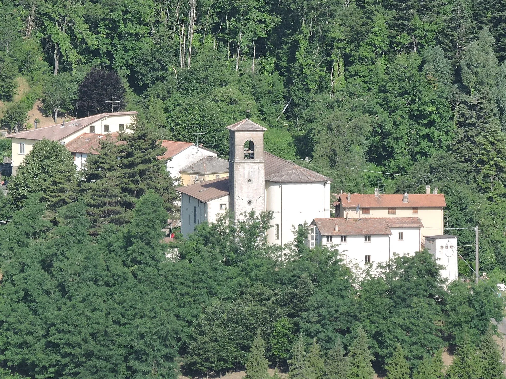 Photo showing: San Michele a Montalbano dal Monte Rocca di Cavrenno