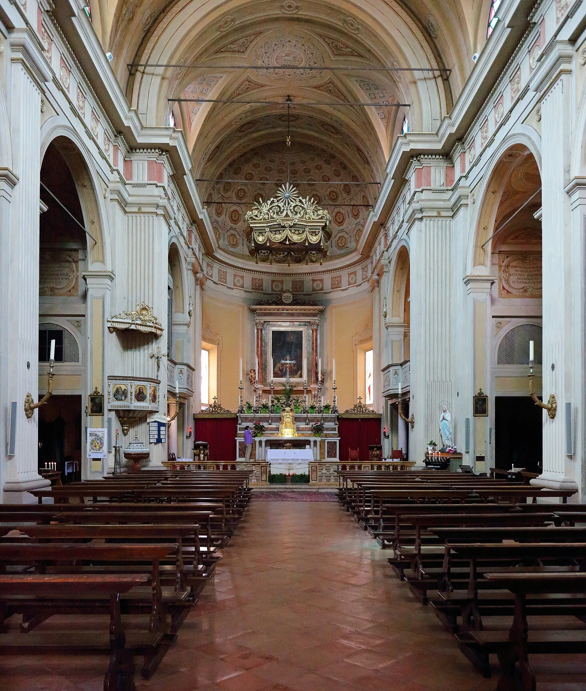 Photo showing: Santa Maria Nascente in Brescello - interior