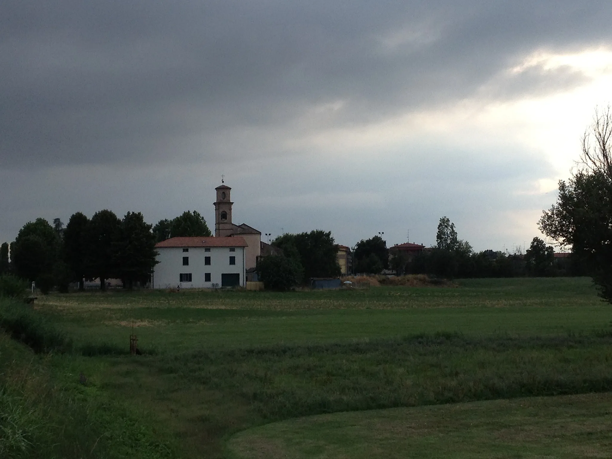 Photo showing: Panorama di Villa Sabbione, provincia di Reggio Emilia.