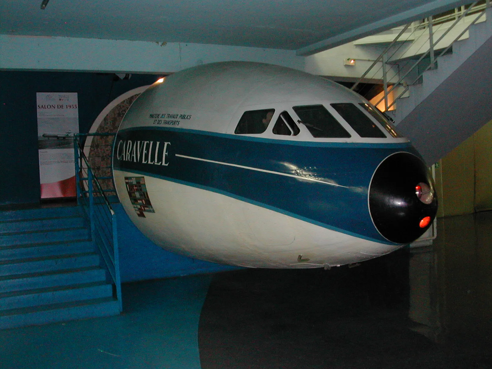 Photo showing: Cockpit of the second prototype of Caravelle in the Air and Space Museum in le Bourget