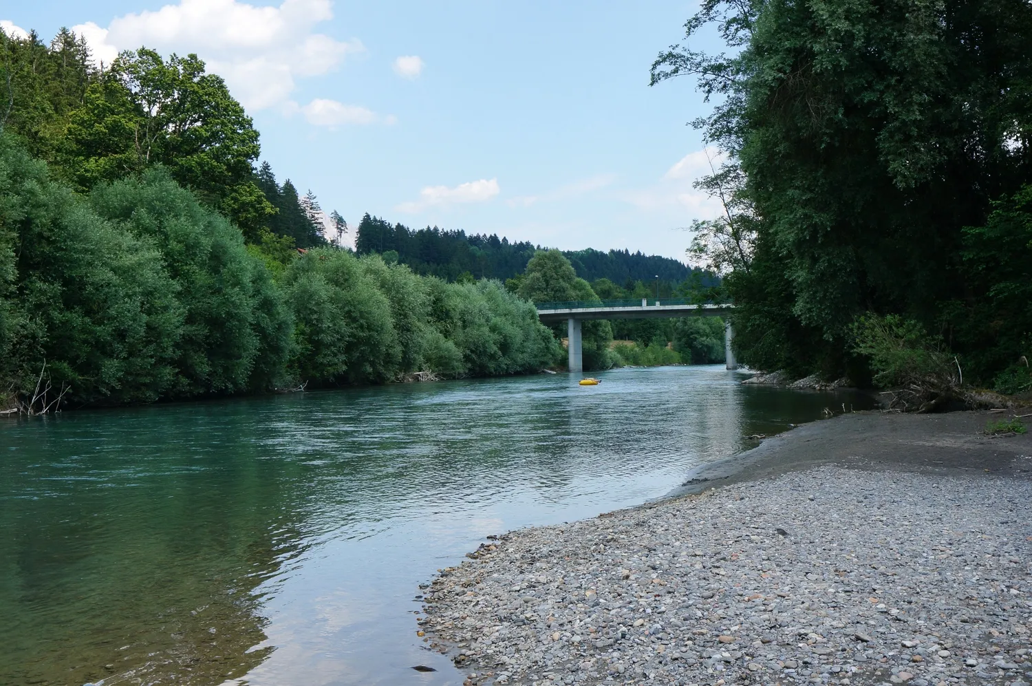 Photo showing: River Gail, municipality Sankt Stefan im Gailtal, district Hermagor, Carinthia, Austria, European Union