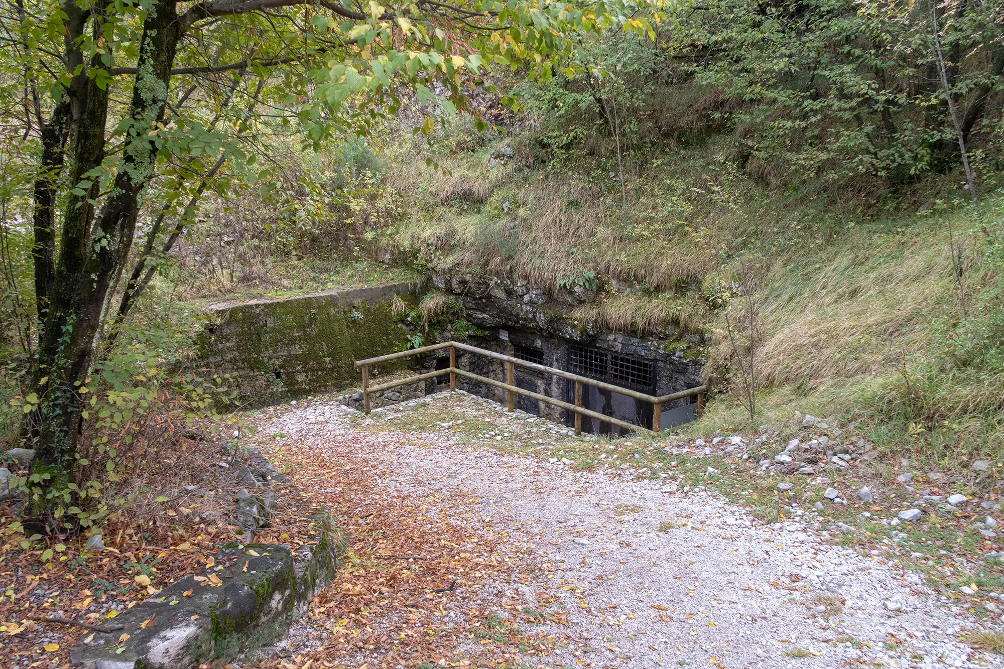 Photo showing: Vhod v jamo Pečinko
