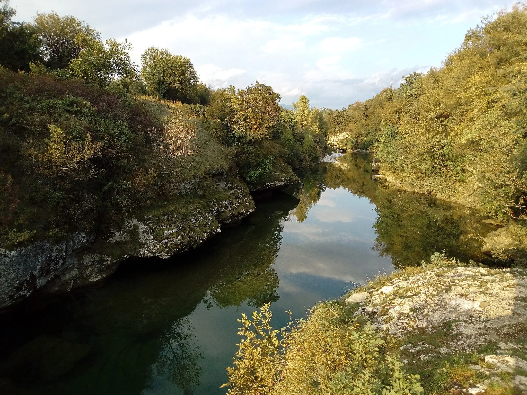 Photo showing: Ripresa nei pressi dell'affluente Lesa