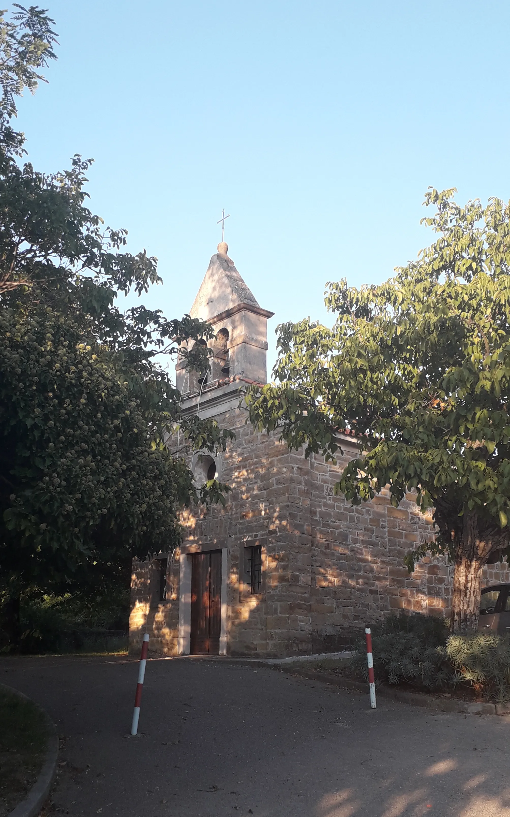 Photo showing: The Church of Saint Barbara in Santa Barbara/Korošci Muggia (XIX Century)