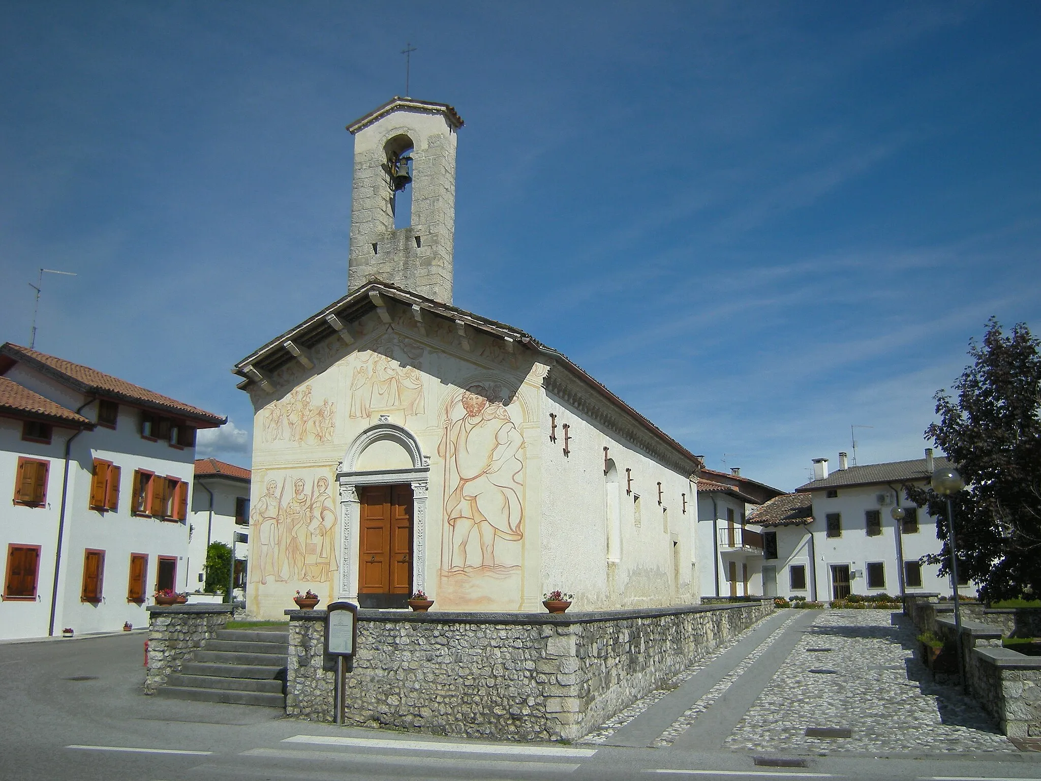 Photo showing: The little church of S. Maria dei Battuti in Valeriano