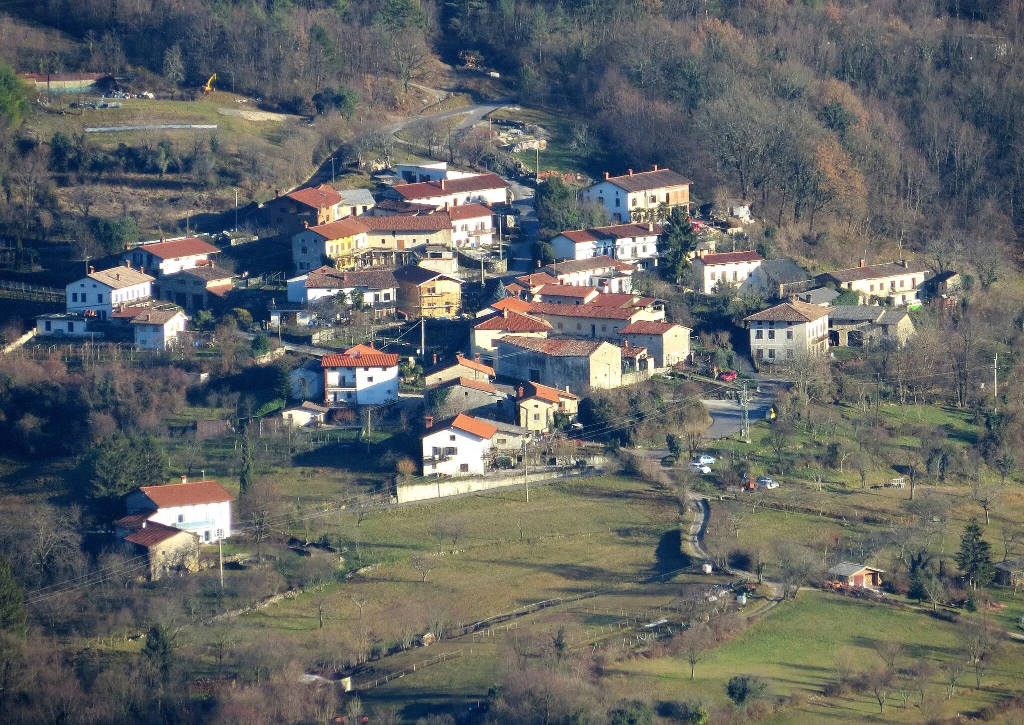 Photo showing: The hamlet of Zagorje in Grgar, Municipality of Nova Gorica, Slovenia