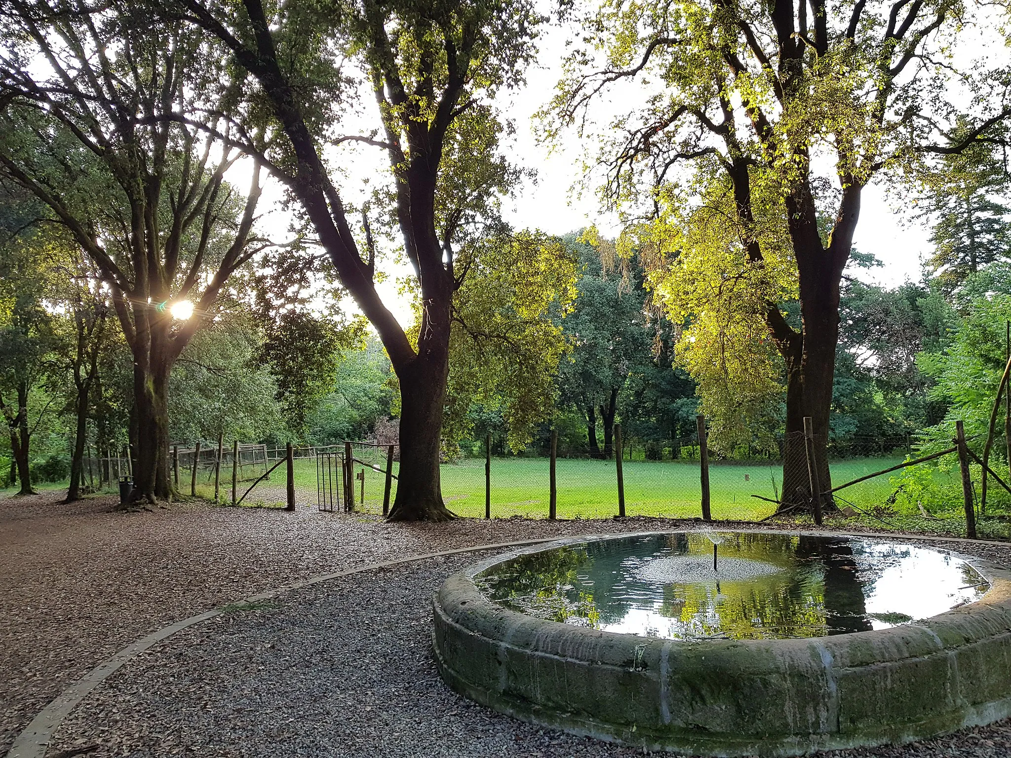 Photo showing: Oriolo Romano, Palazzo Altieri: la fontana al centro del giardino.