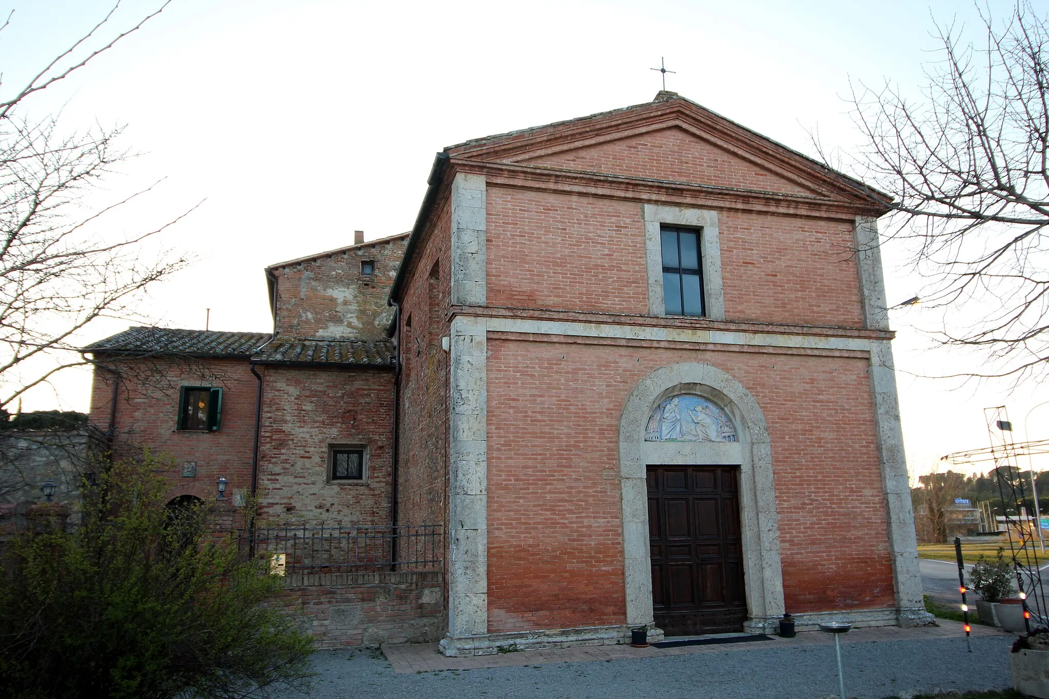 Photo showing: Church Santissimo Nome di Maria, Querce al Pino, hamlet of Chiusi, Province of Siena, Tuscany, Italy