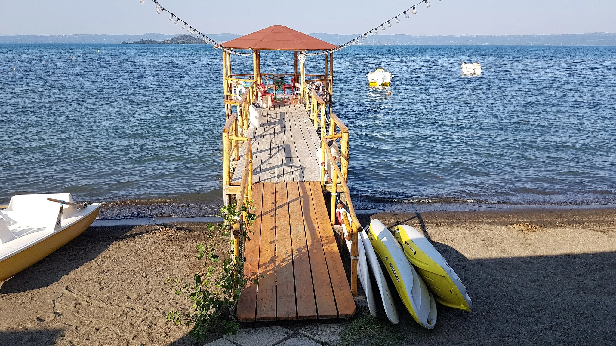 Photo showing: Il lago di Bolsena a Capodimonte