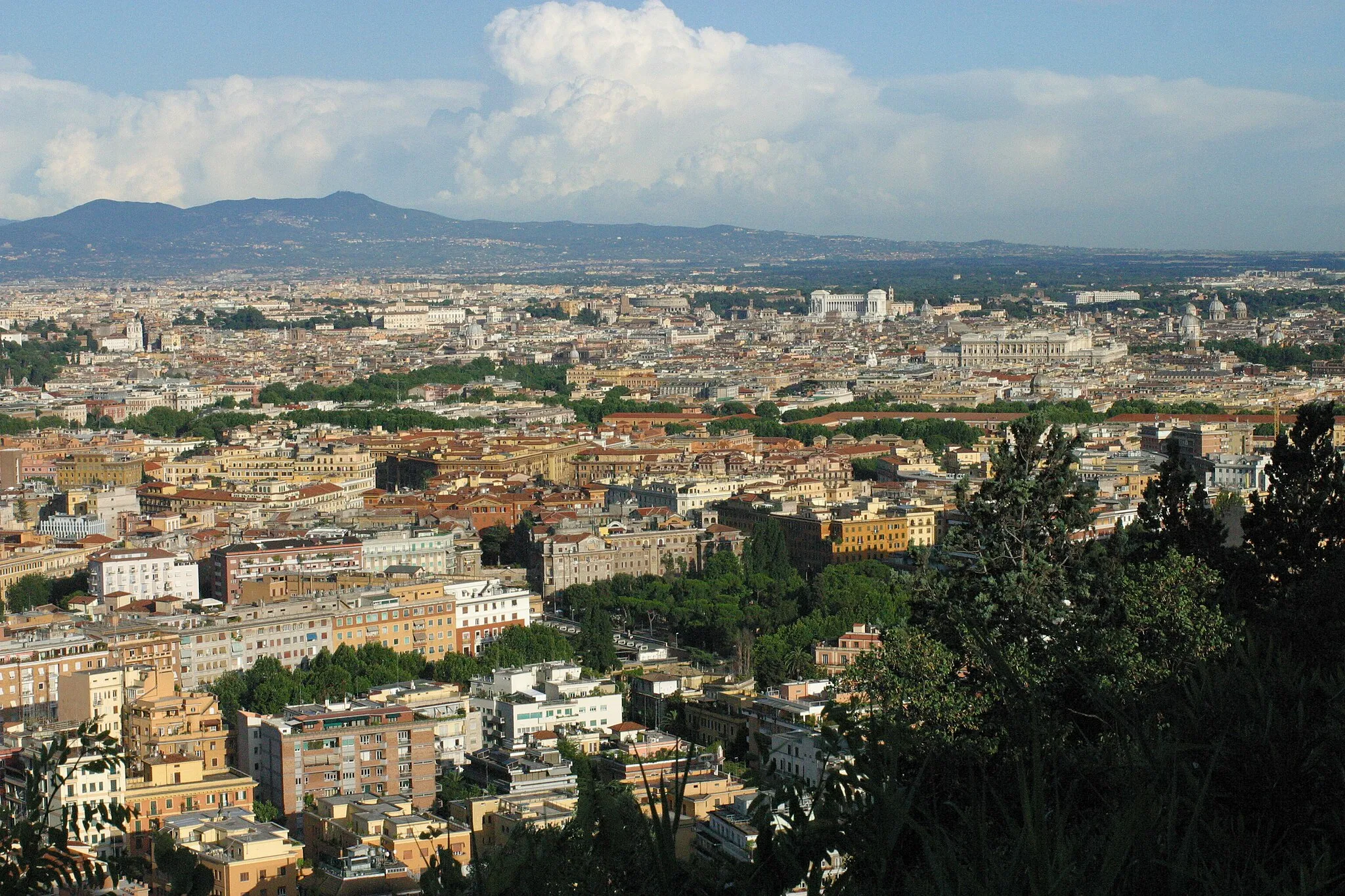 Photo showing: Panorama di Roma da Monte Mario