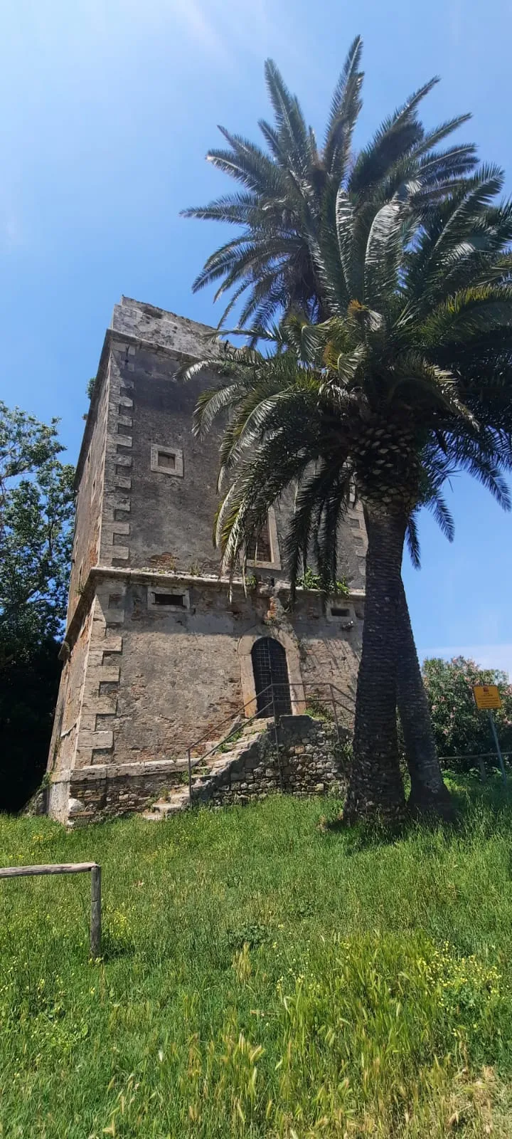 Photo showing: Front view of the Maccarese tower (Torre di Maccarese)