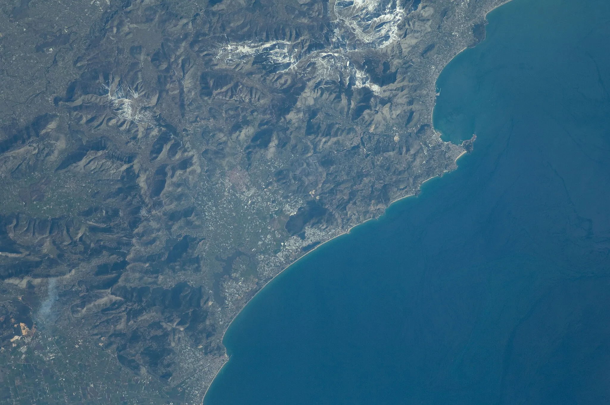 Photo showing: View of Italy taken during ISS Expedition 30.