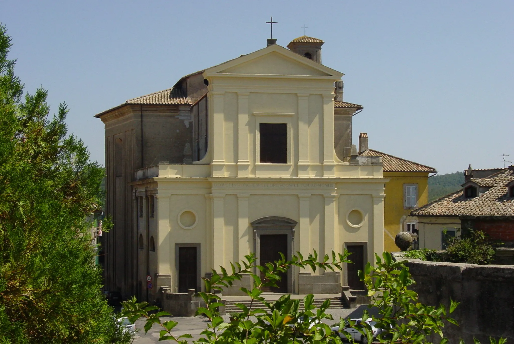 Photo showing: The church "Chiesa Parrocchiale di San Giorgio" in Oriolo Romano, Provincia di Viterbo, Italy