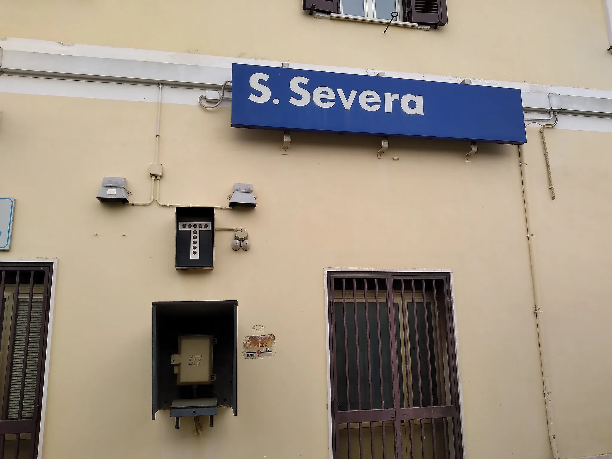 Photo showing: Santa Severa railway station