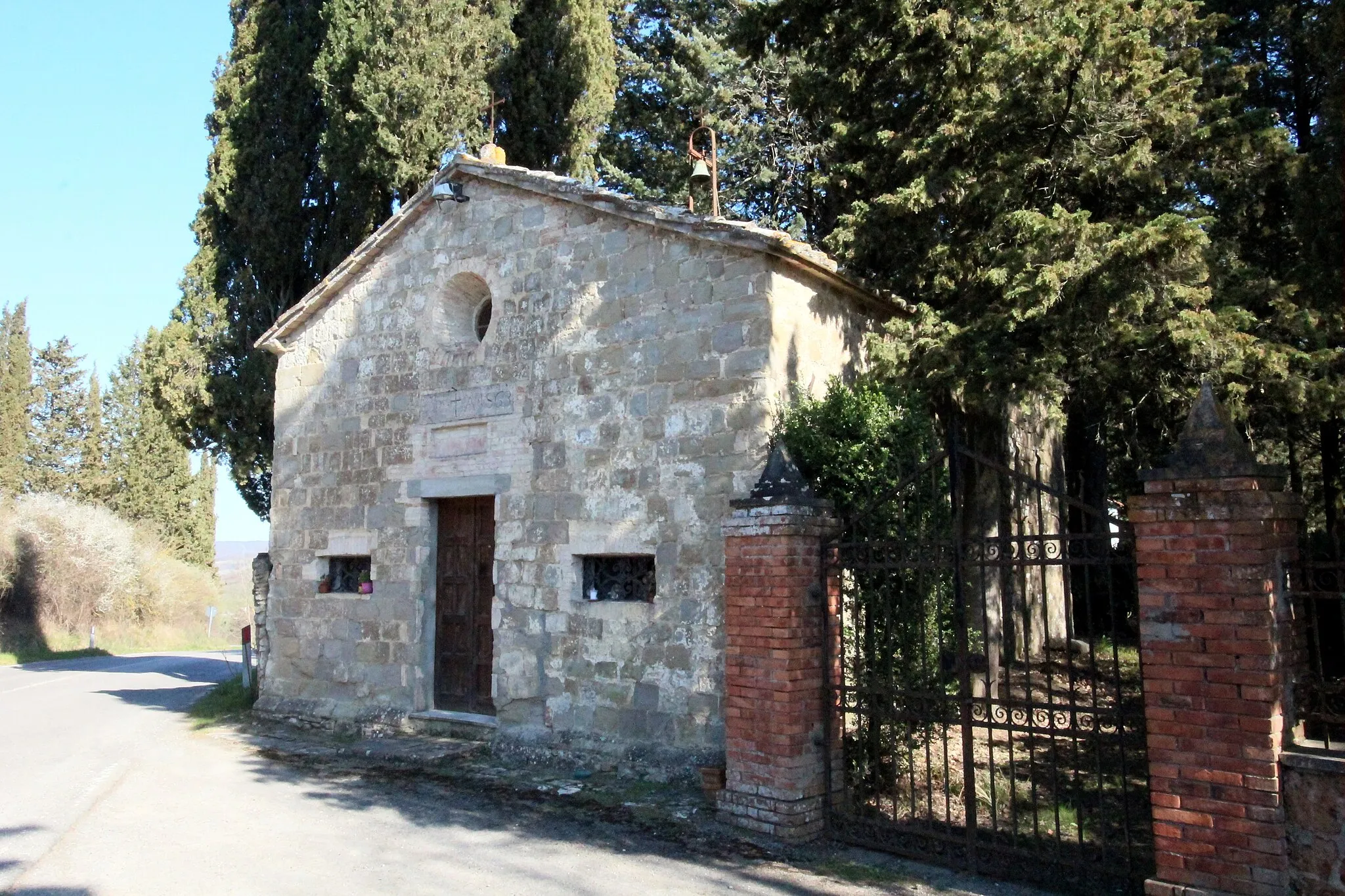 Photo showing: Church/Chapel Madonna delle Grazie, Celle sul Rigo, hamlet of San Casciano dei Bagni, Province of Siena, Tuscany, Italy