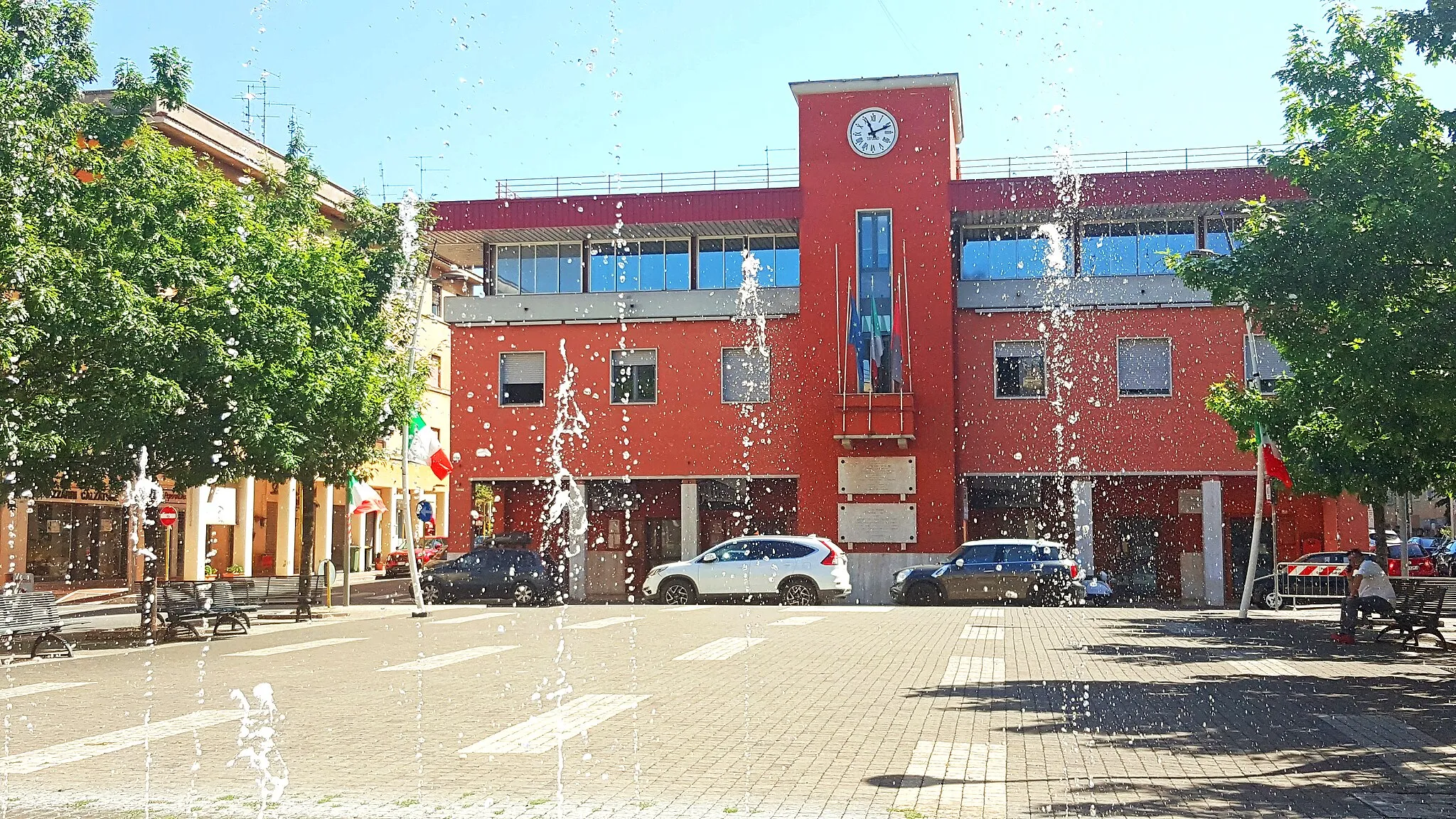 Photo showing: Municipio di Colleferro, in Piazza Italia