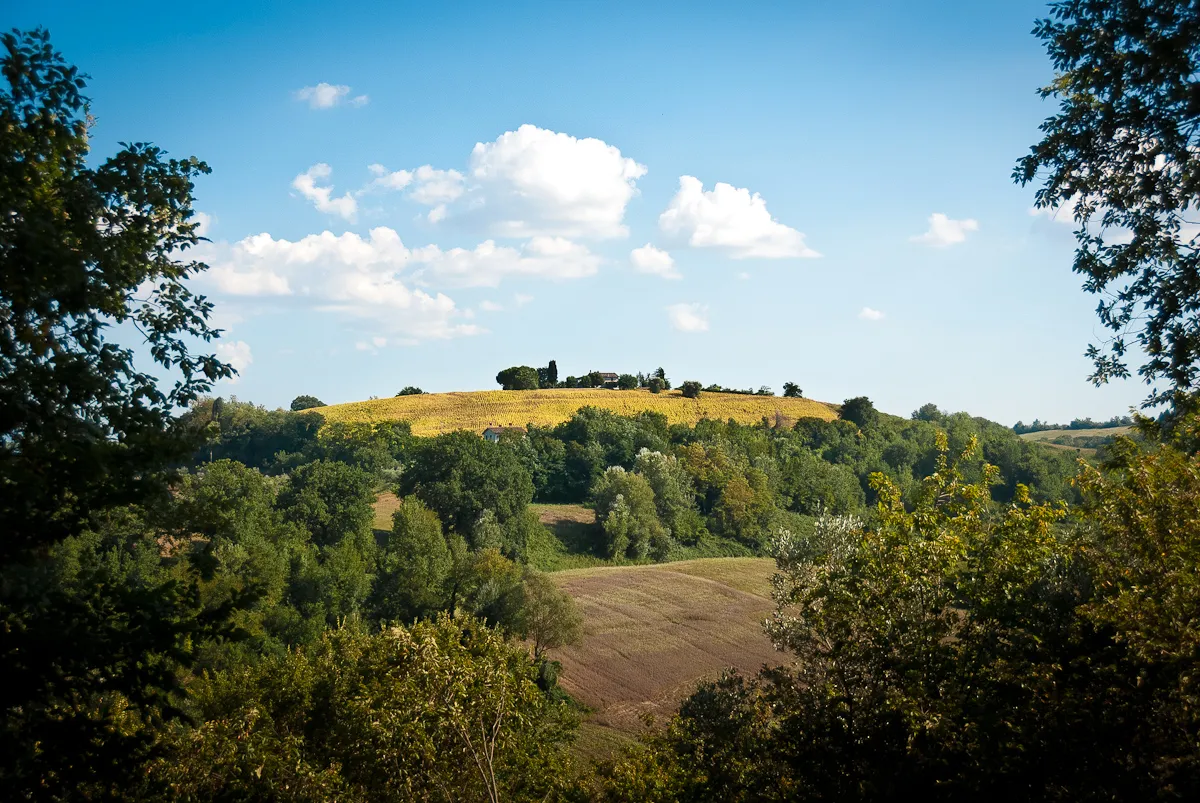 Photo showing: View from a cottage's terrace at Villa valle rosa - Selci, province of Rieti, central Italy