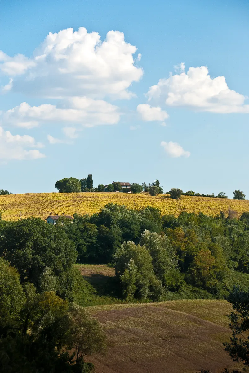 Photo showing: View from a cottage's terrace at Villa valle rosa - Selci, province of Rieti, central Italy