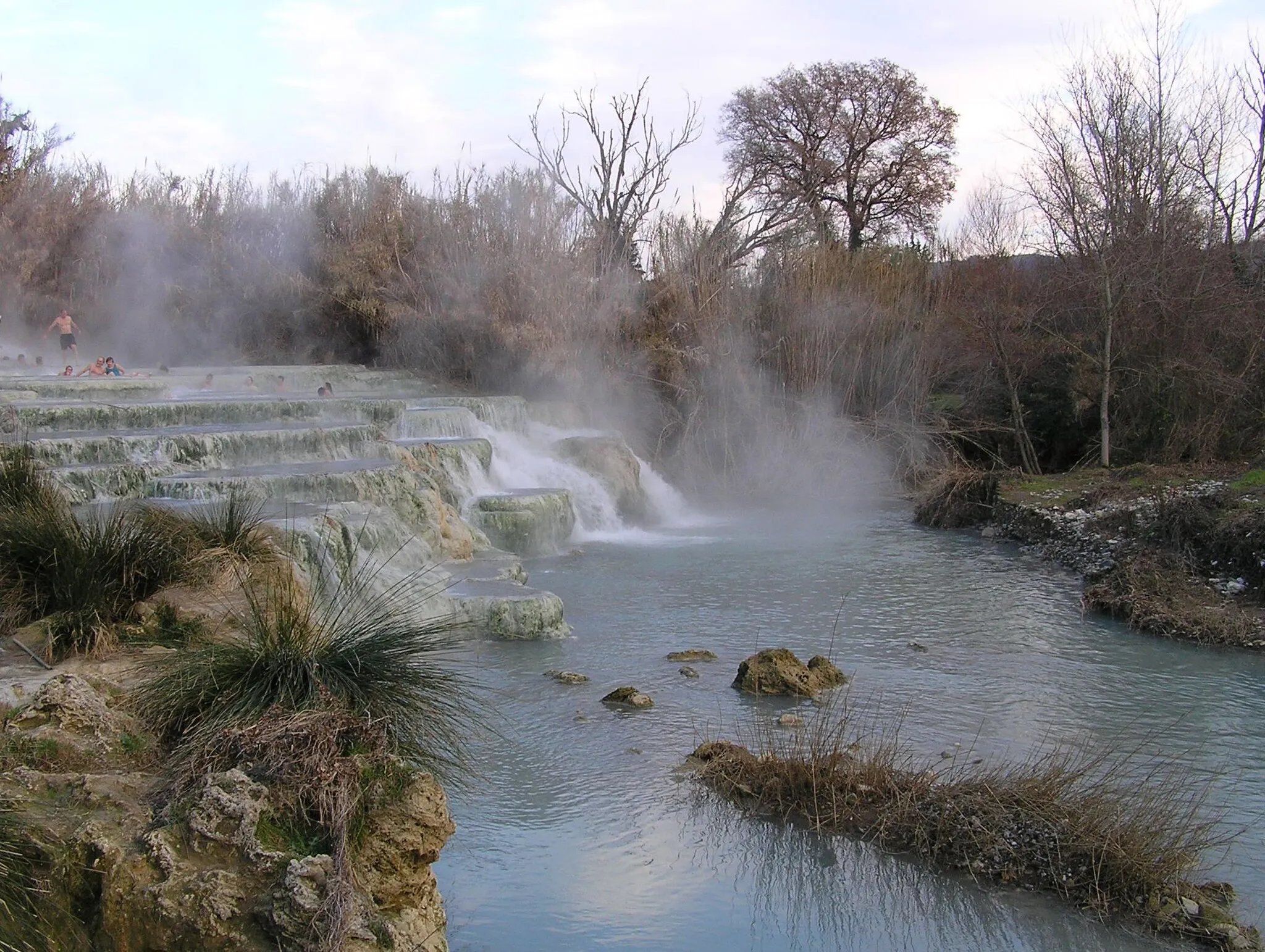 Photo showing: Wasserfall des Gorello (Saturnia, Toskana/Italien)