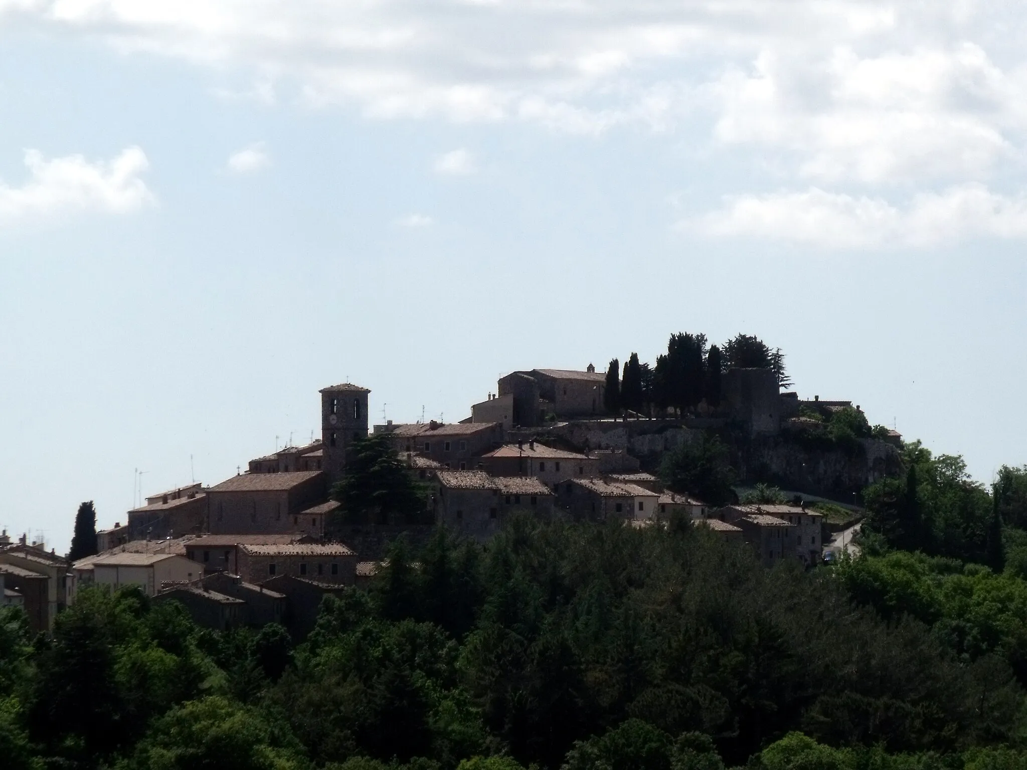 Photo showing: Panorama of Semproniano, Province of Grosseto, Tuscany, Italy