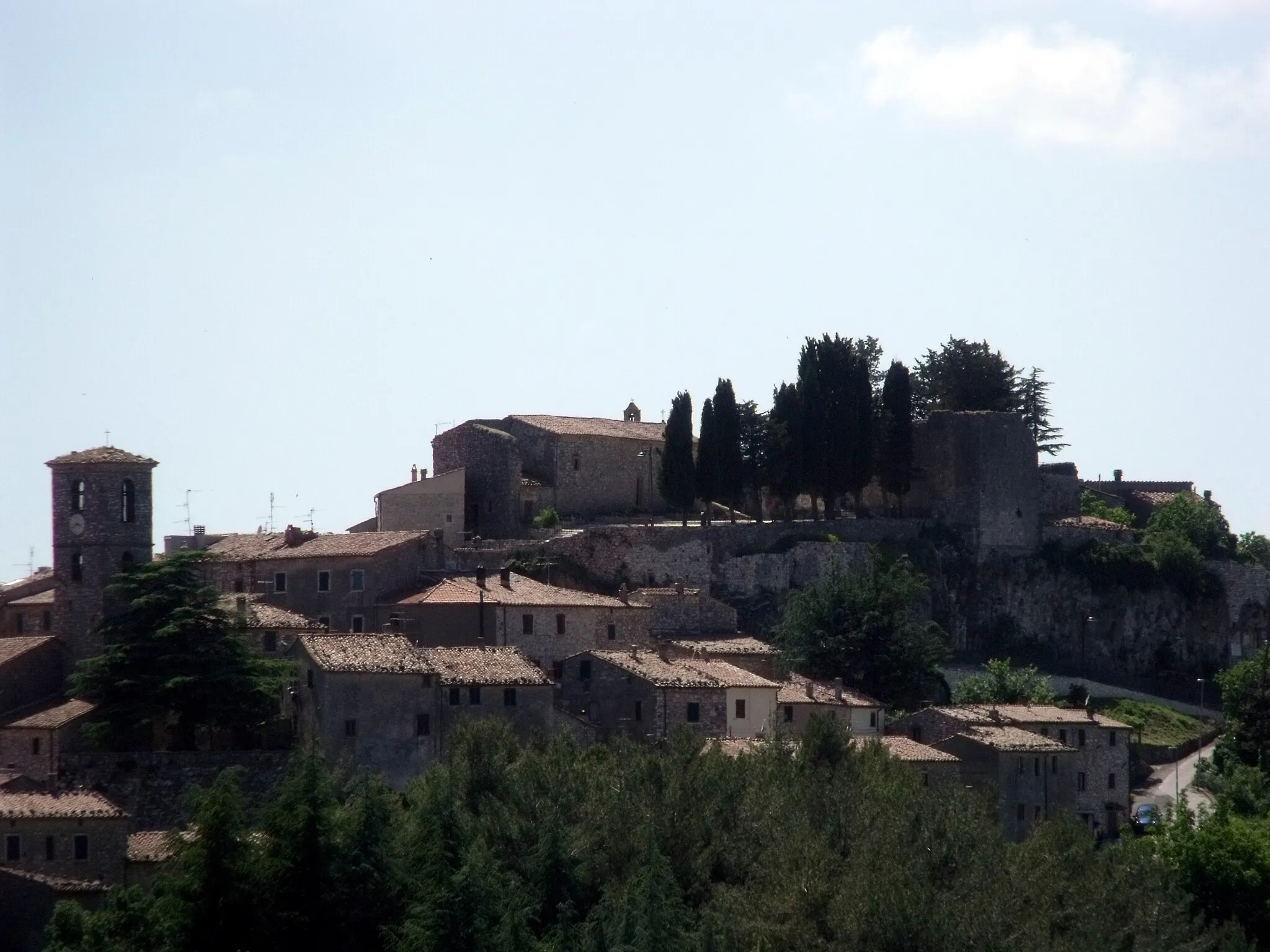 Photo showing: Panorama of Semproniano, Province of Grosseto, Tuscany, Italy