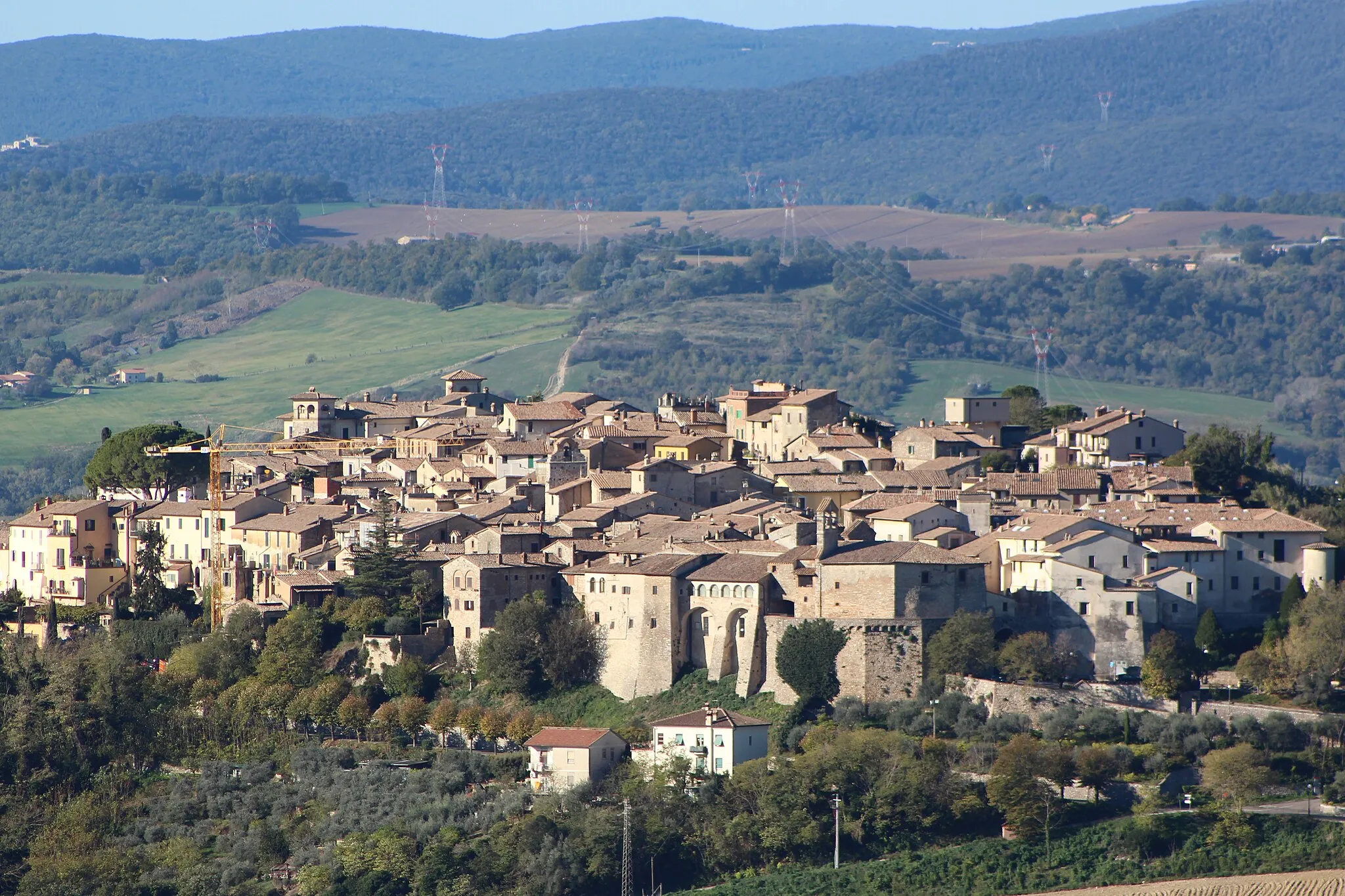 Photo showing: Panorama of San Gemini, Province of Terni, Umbria, Italy