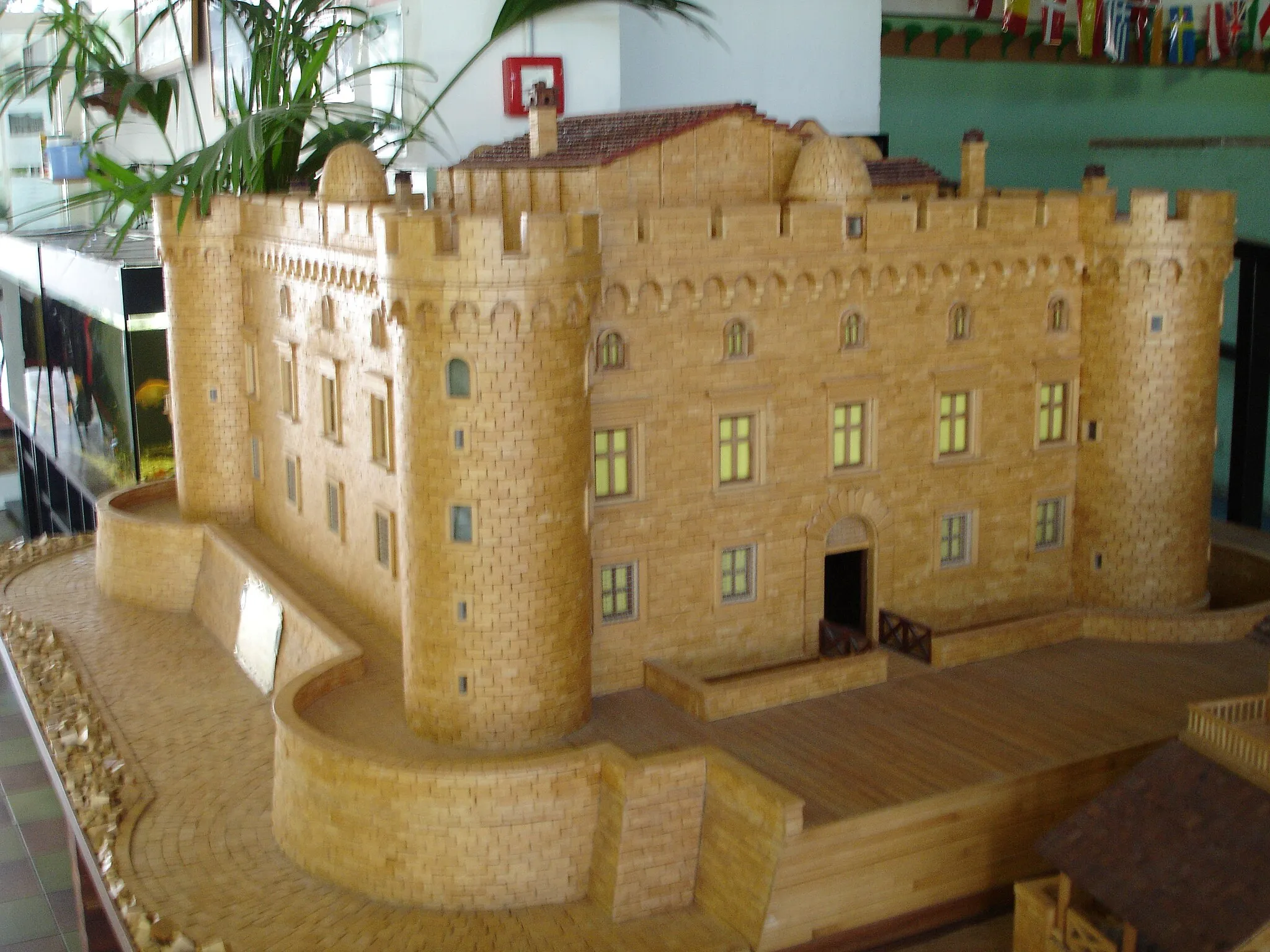 Photo showing: Modellino del Castello di Palo presso la scuola elementare di Castellamare a Ladispoli.Autore Roberto Zoffoli
