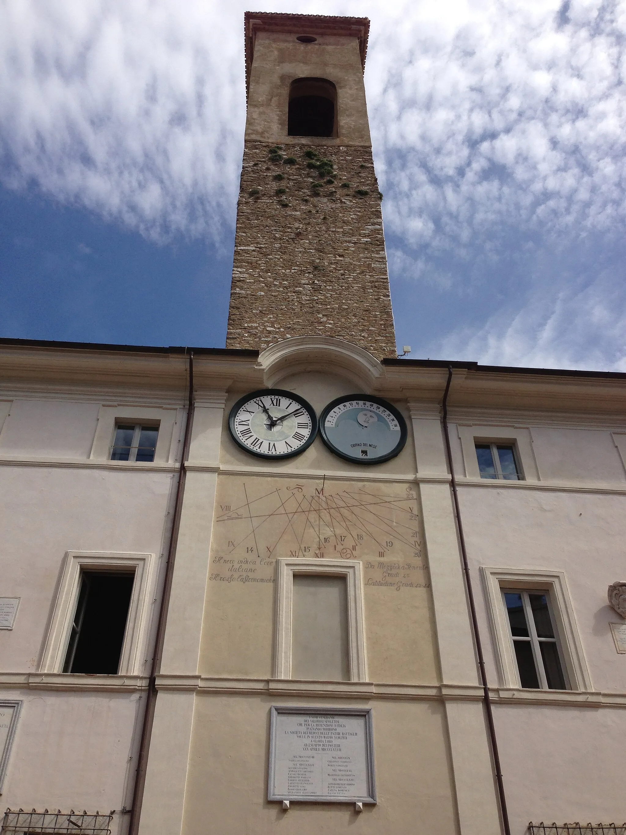 Photo showing: Palazzo del Comune. Spoleto