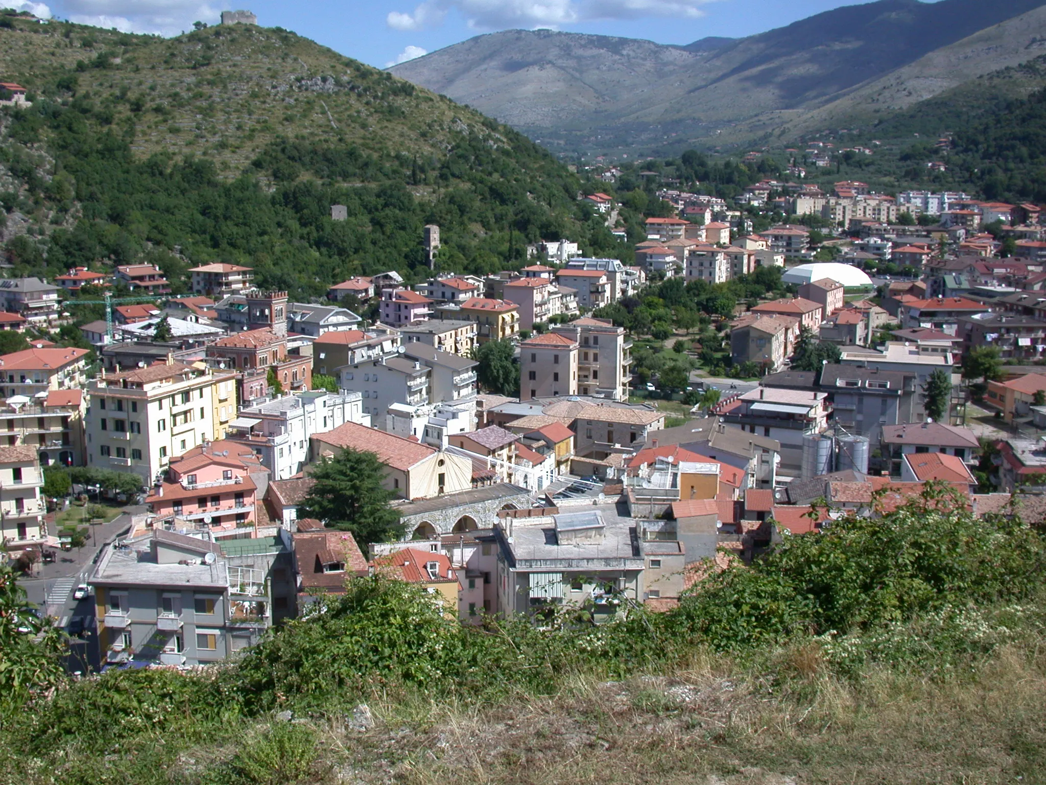Photo showing: Itri, provincia di Latina, regione Lazio, Italia. Città bassa, panorama dal Castello