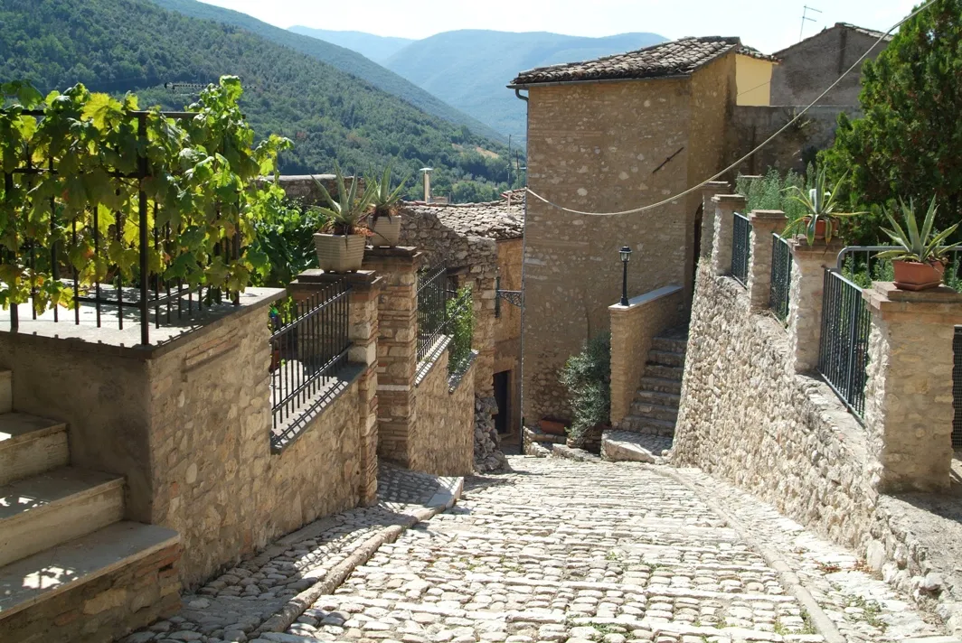 Photo showing: Scorcio di Casperia, via Orazio Massari
