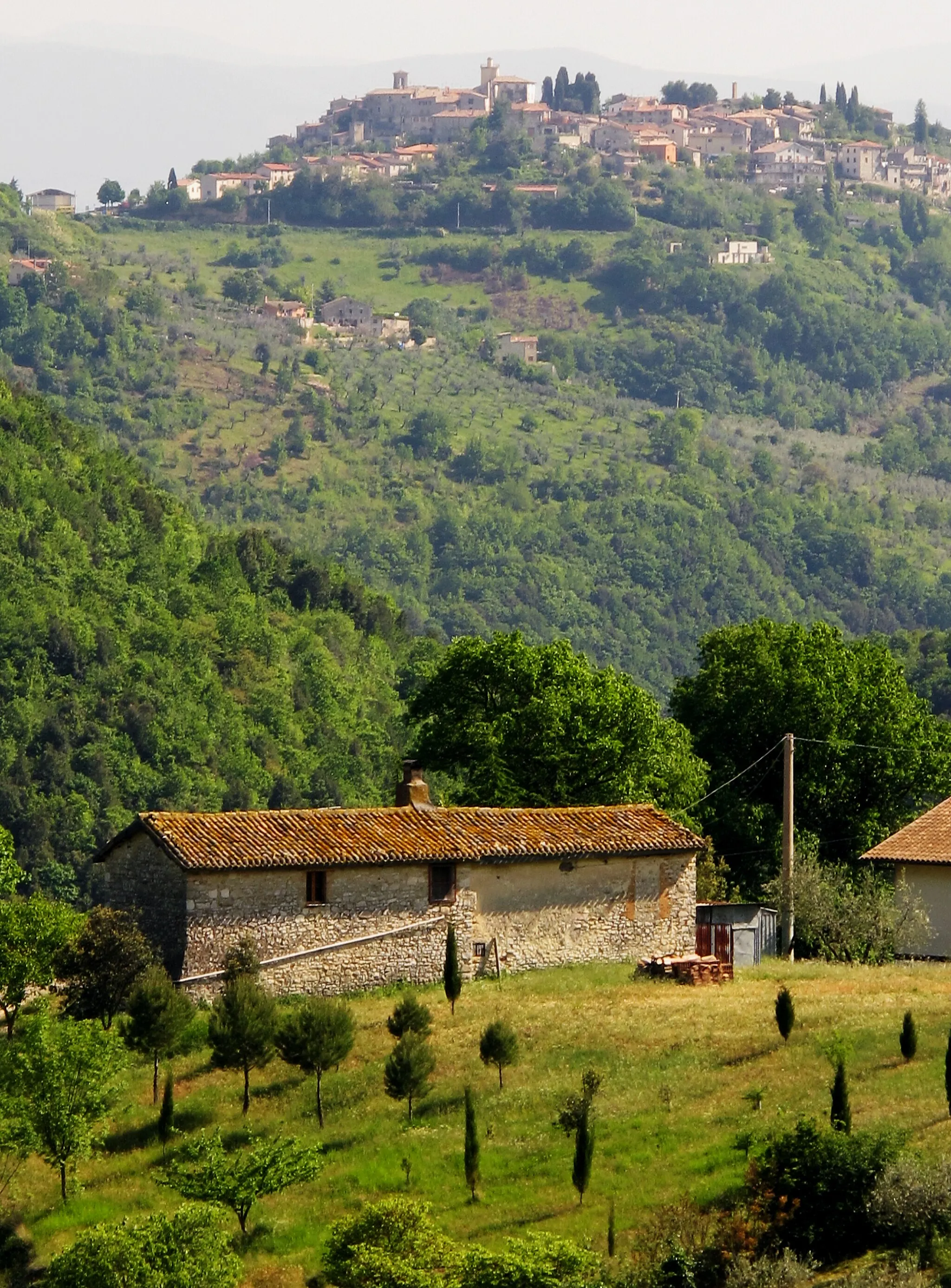 Photo showing: Paesaggio di Montenero Sabino - provincia di Rieti, Lazio